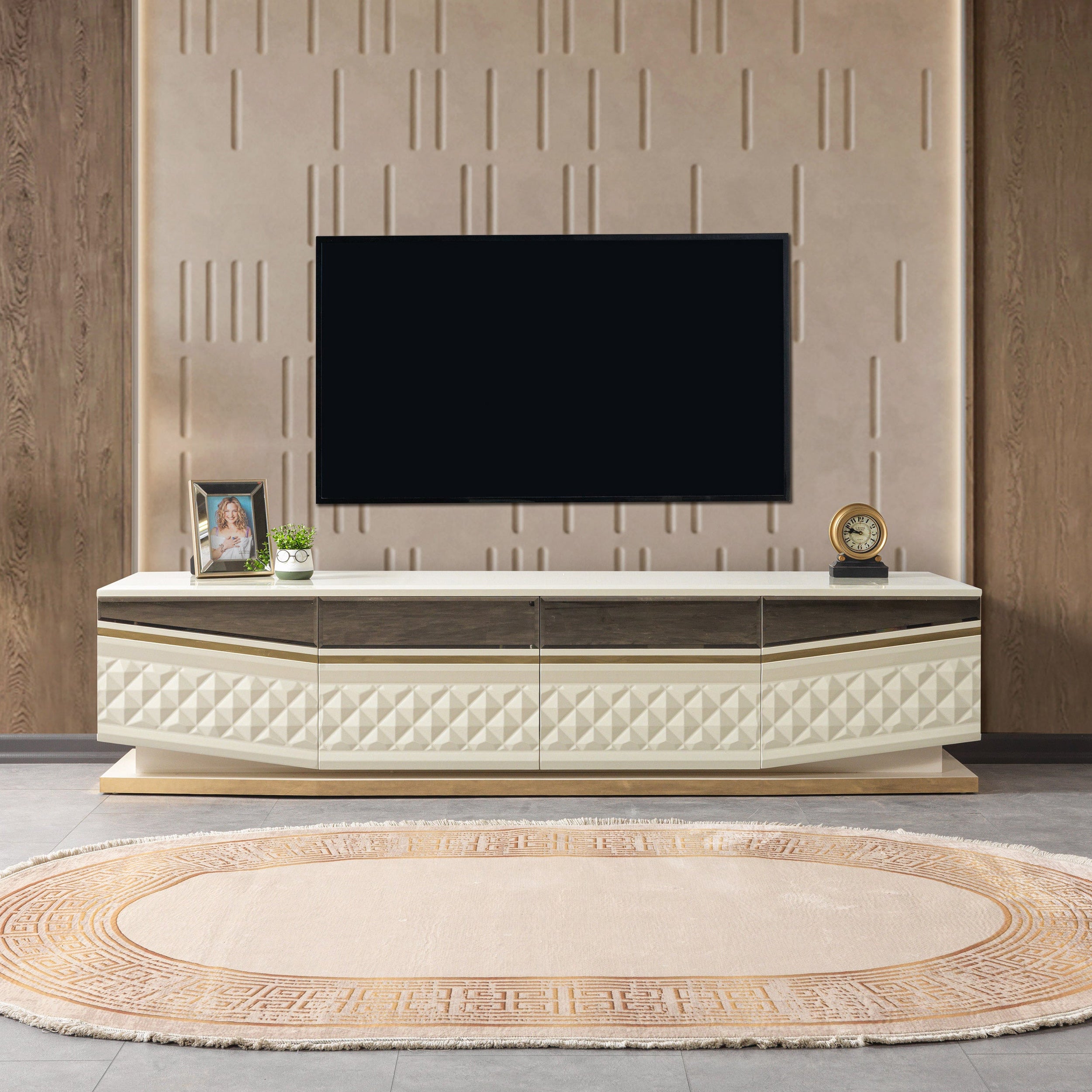 Nova - Anica Ivory Tv Stand