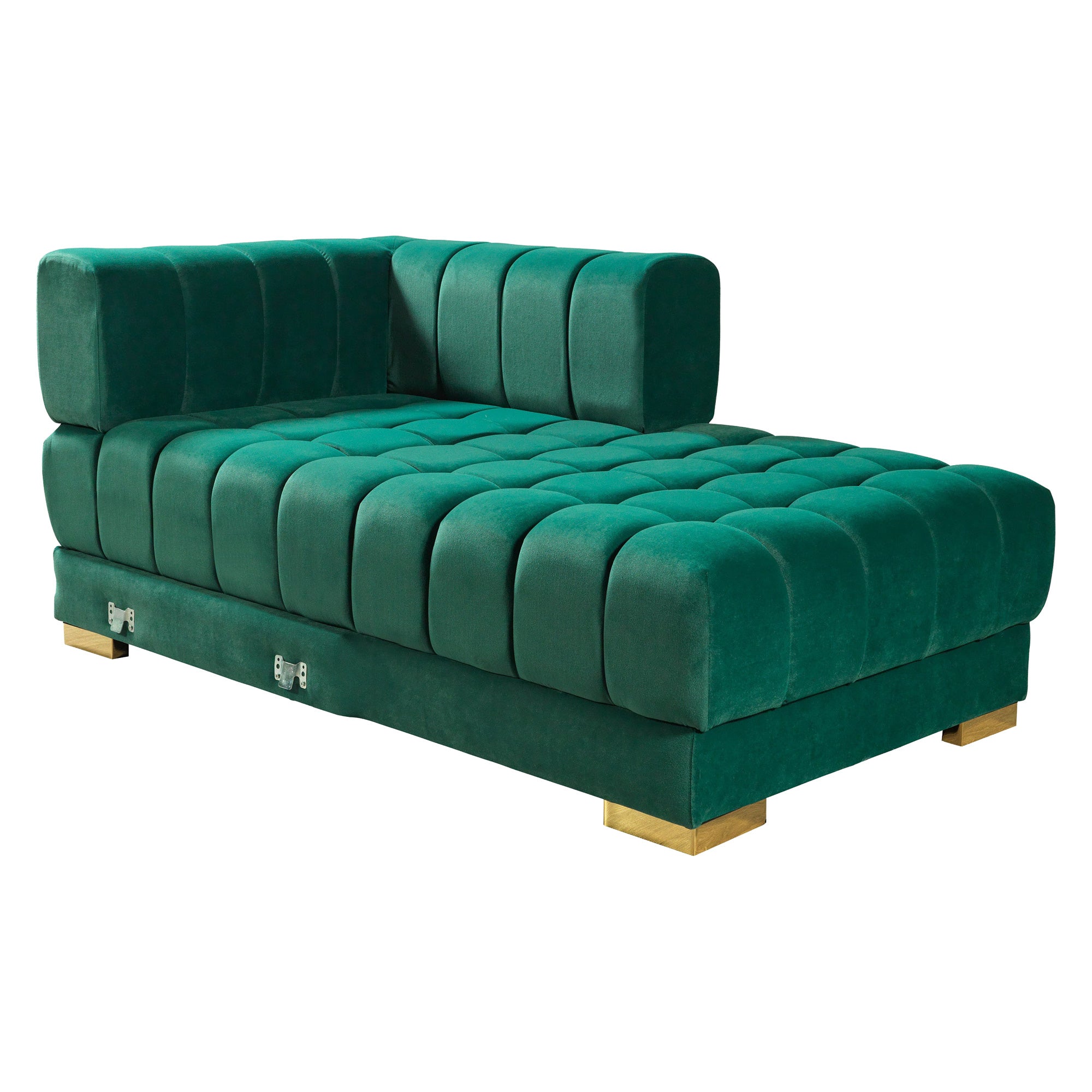 Nova - Ariana Green Velvet Double Chaise 138" Sectional