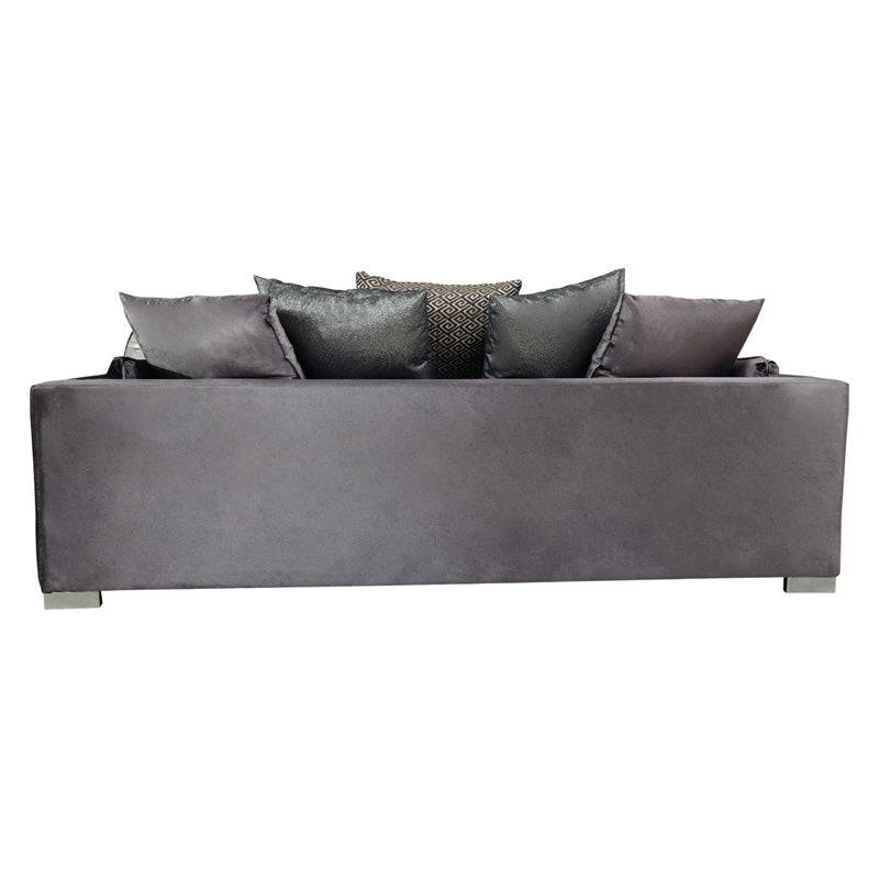 Nova - Clara Gray Velvet Sofa & Loveseat