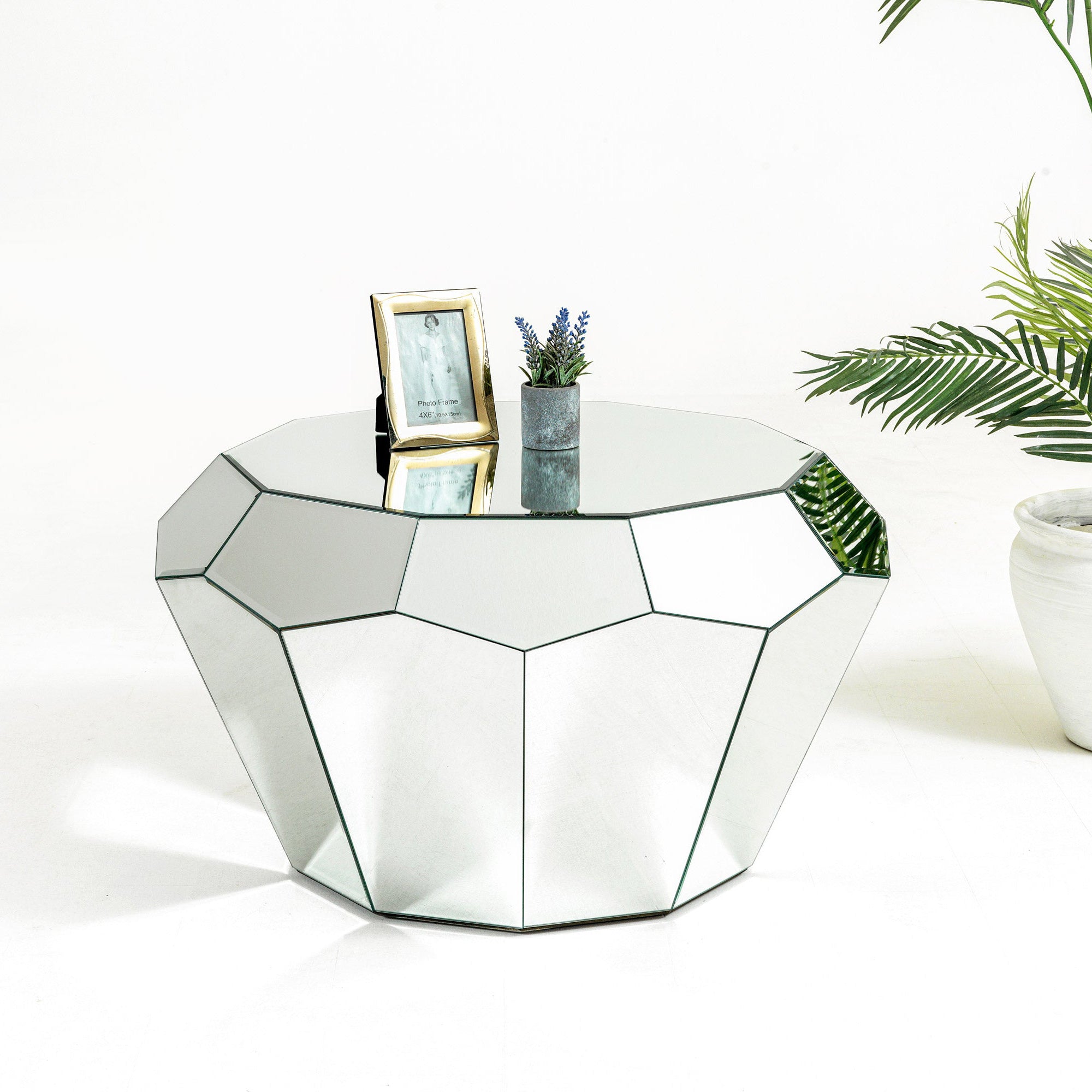 Nova - Diamond Mirrored Coffee Table