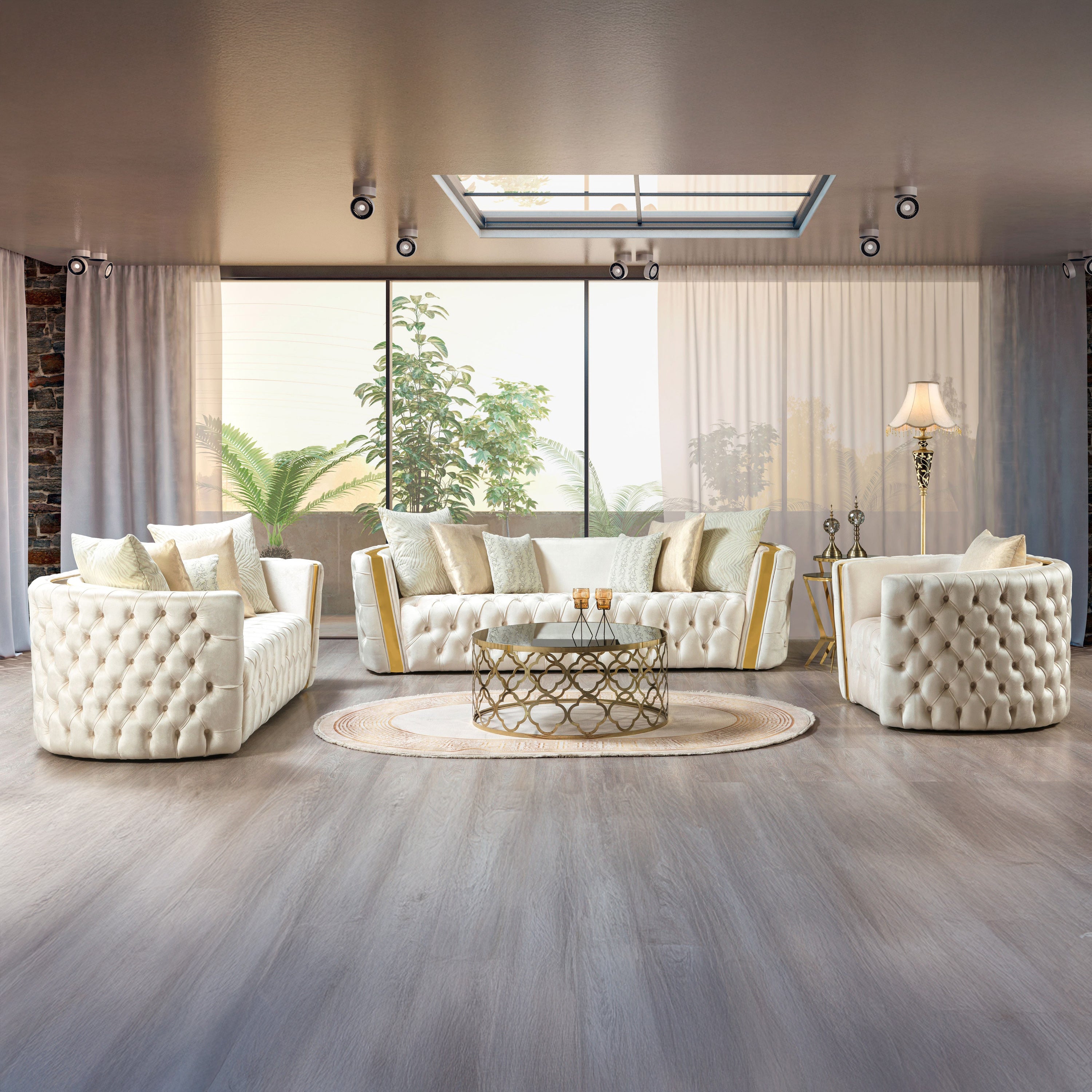 Nova - Fanci Velvet Sofa & Loveseat