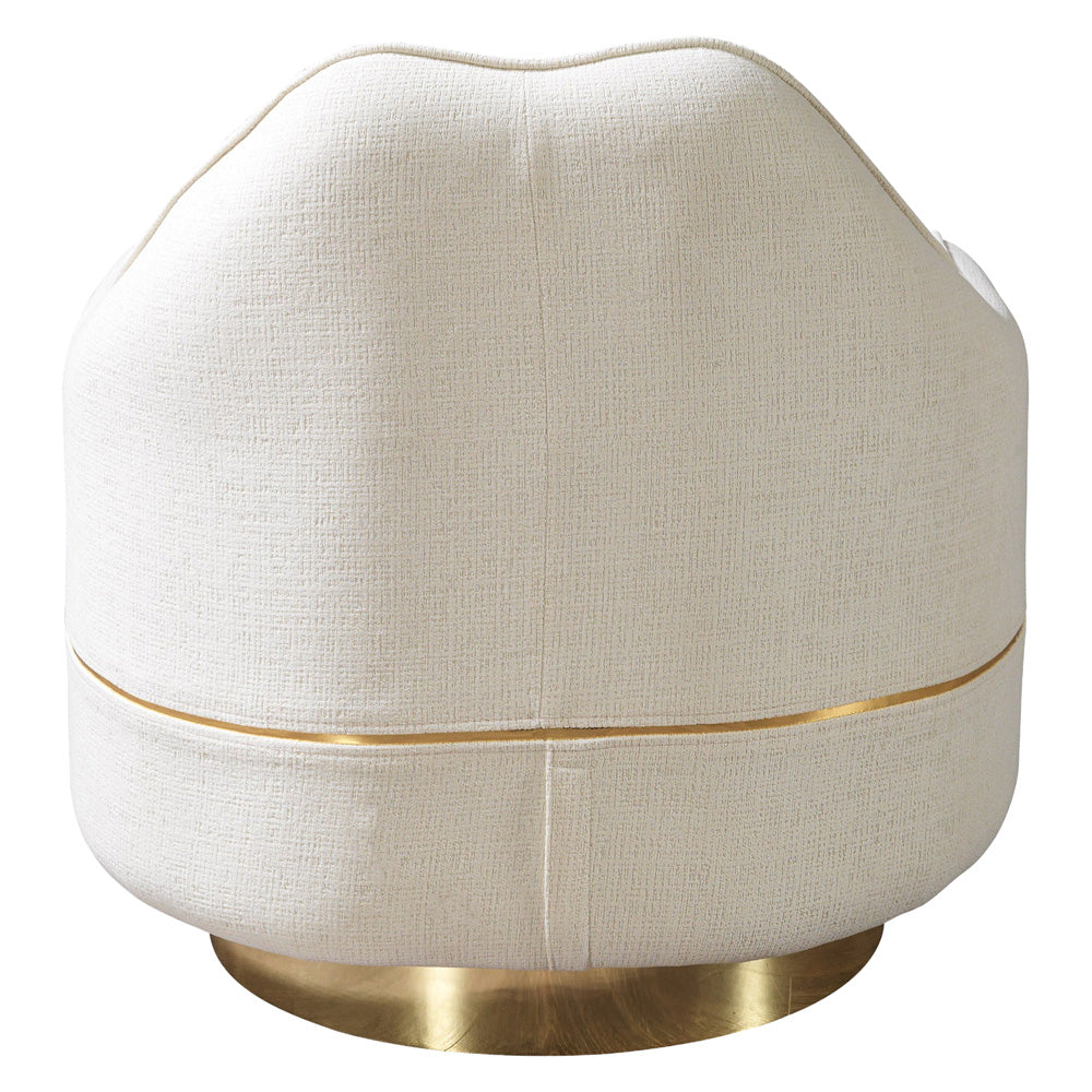 Nova - Helena Ivory Velvet Chair