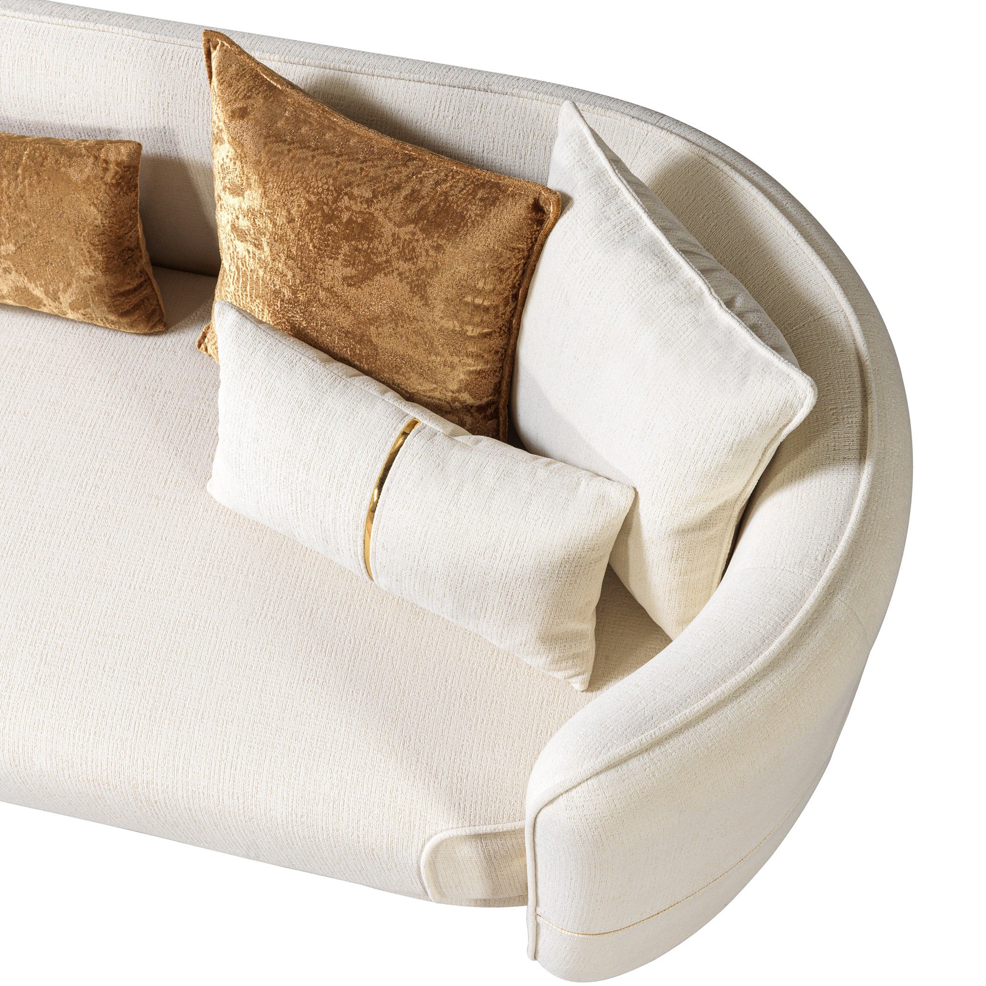 Nova - Helena Ivory Velvet Sofa & Loveseat