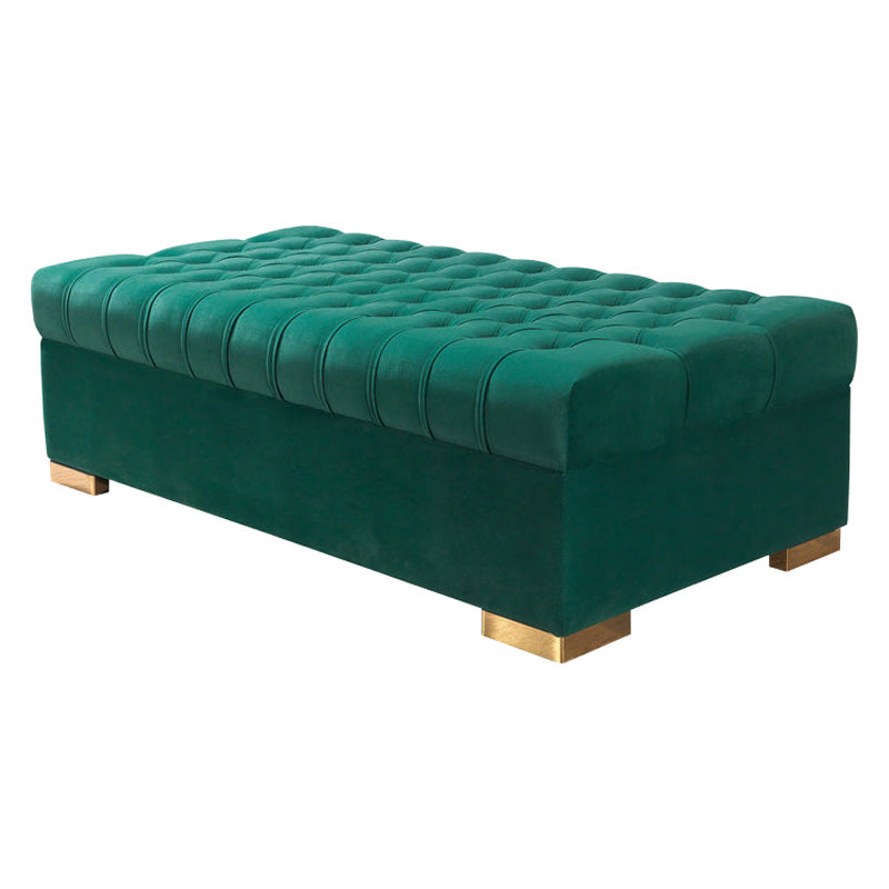 Nova - Lauren Velvet Rectangle Ottoman