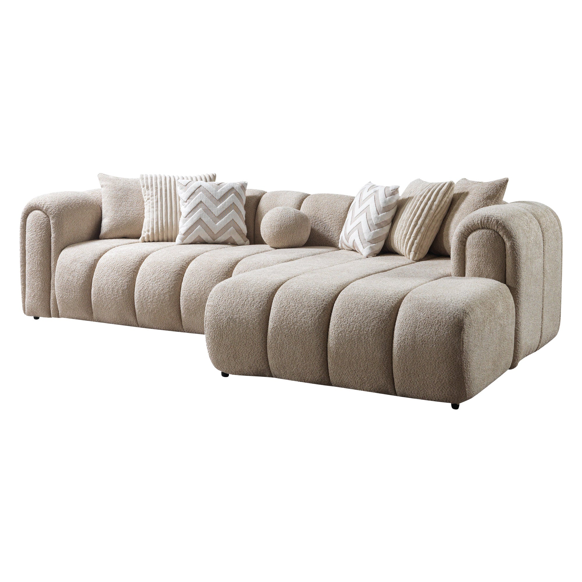Nova - Lis Sand Boucle 115" Sectional