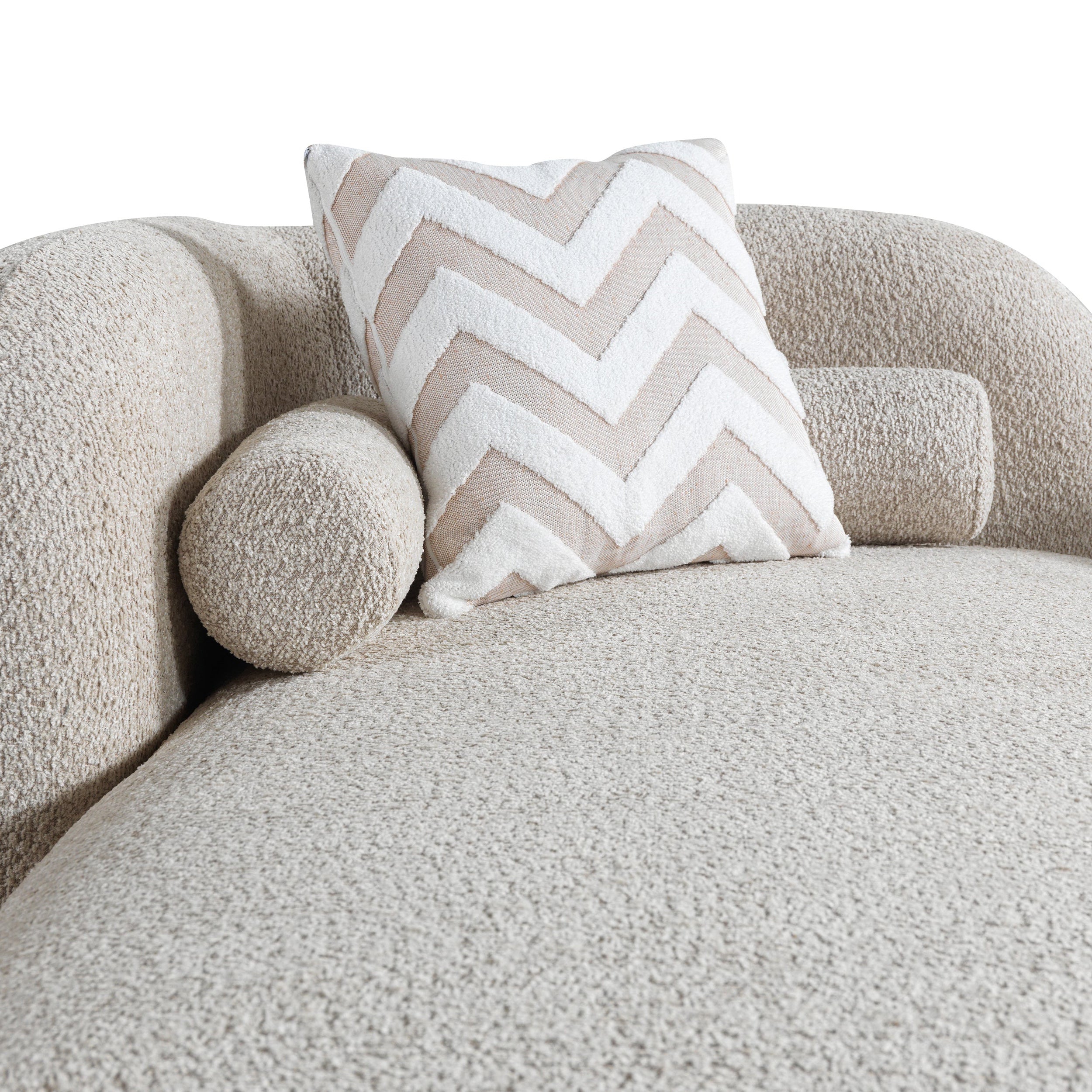 Nova - Liva Sand Boucle 110" Sectional