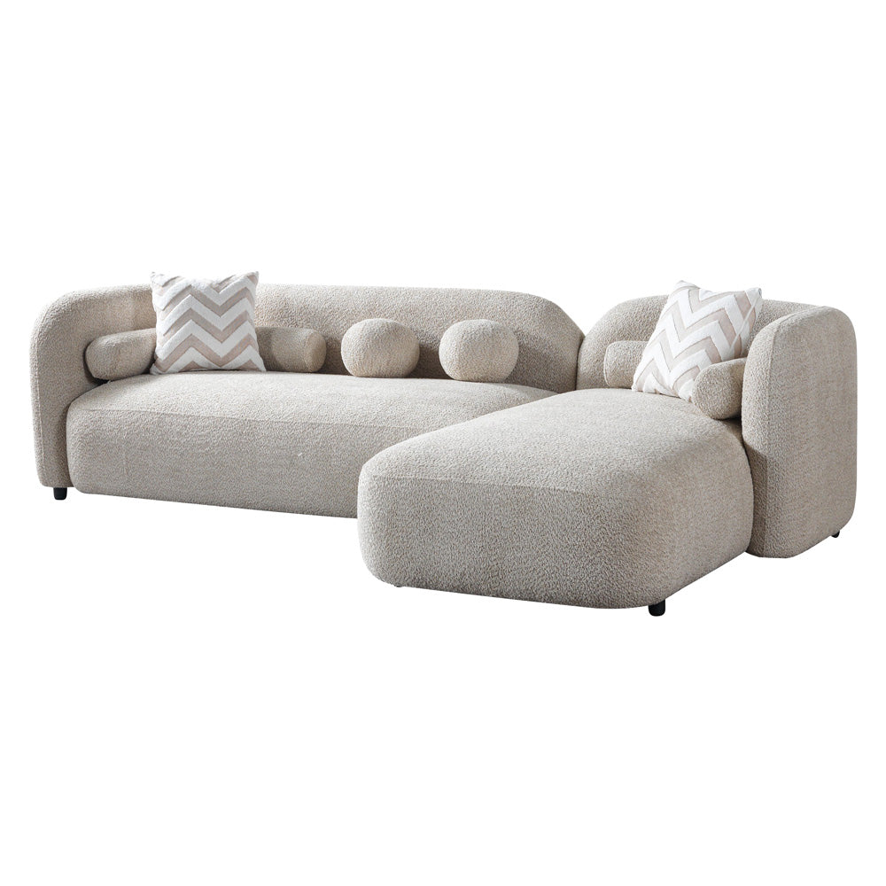 Nova - Liva Sand Boucle 110" Sectional