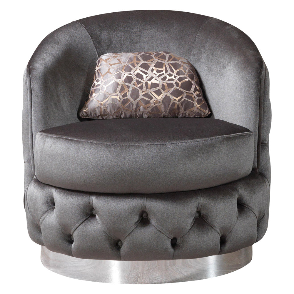 Nova - Lupino Gray Velvet Sofa 95" & Loveseat 82"