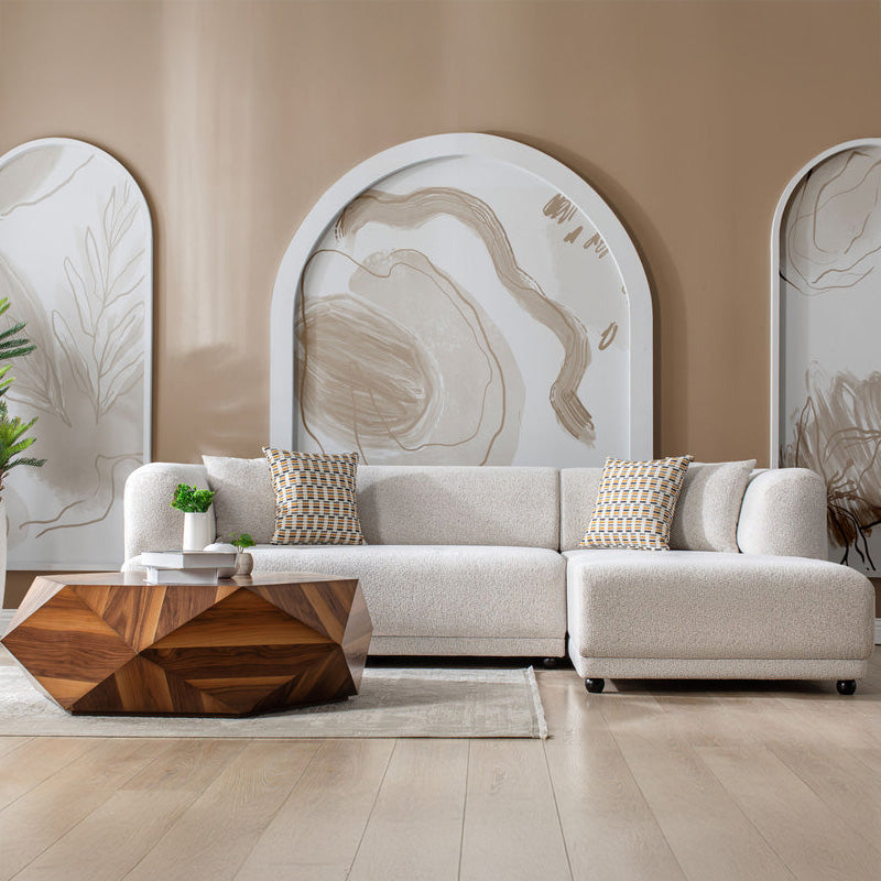 Nova - Lyna Ivory 2 Pc 105" RAF Sectional