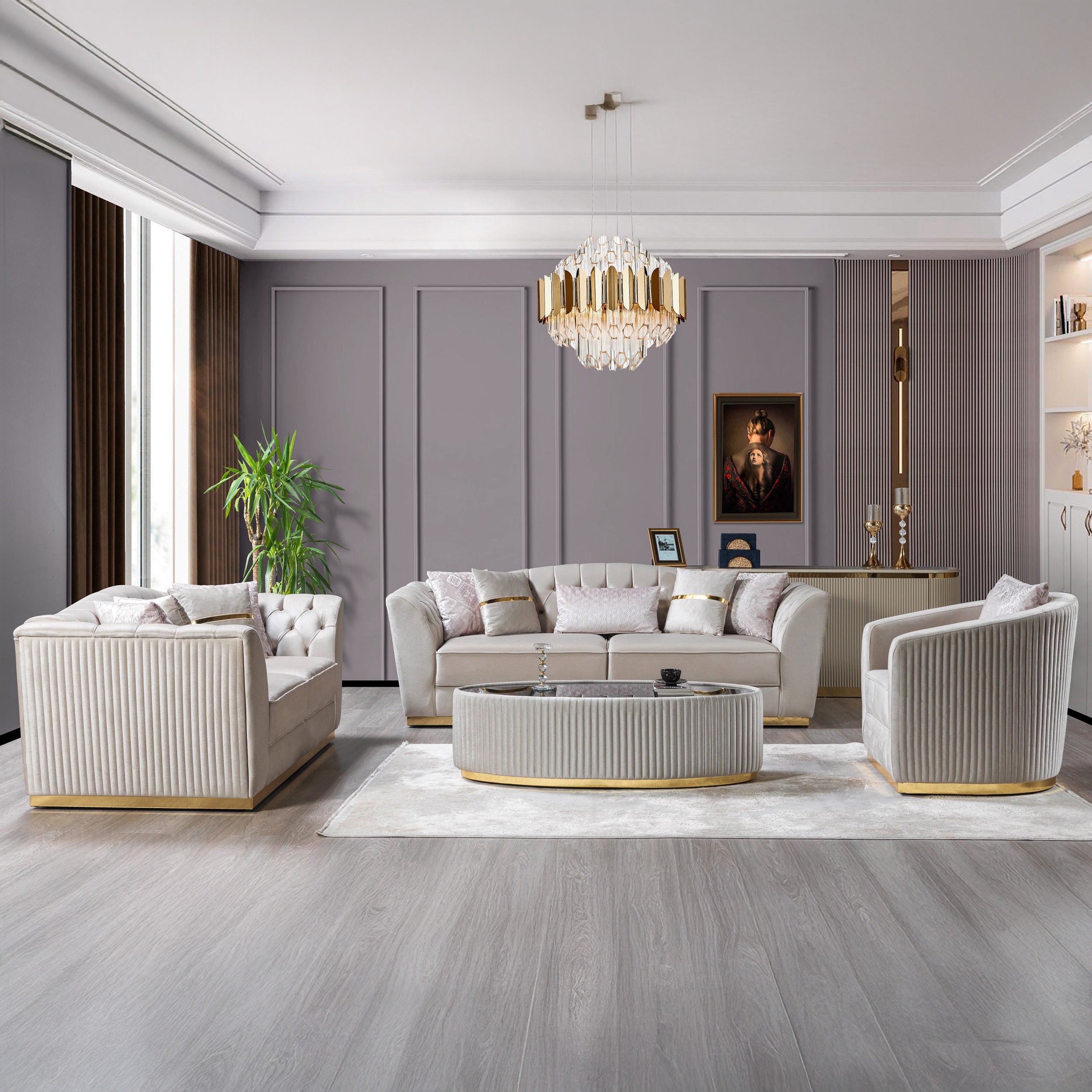 Nova - Milena Coffee Table in Ivory