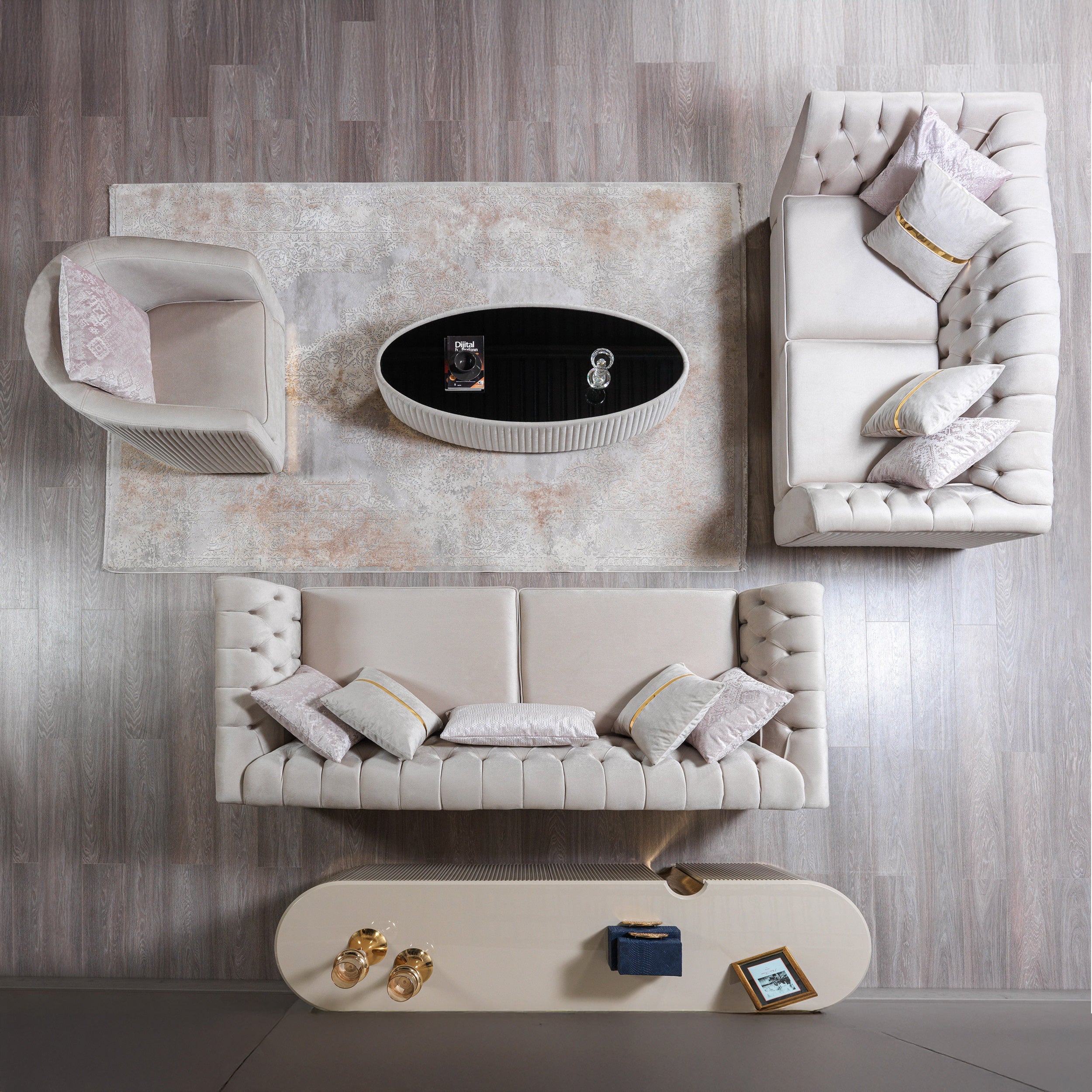 Nova - Milena Coffee Table in Ivory