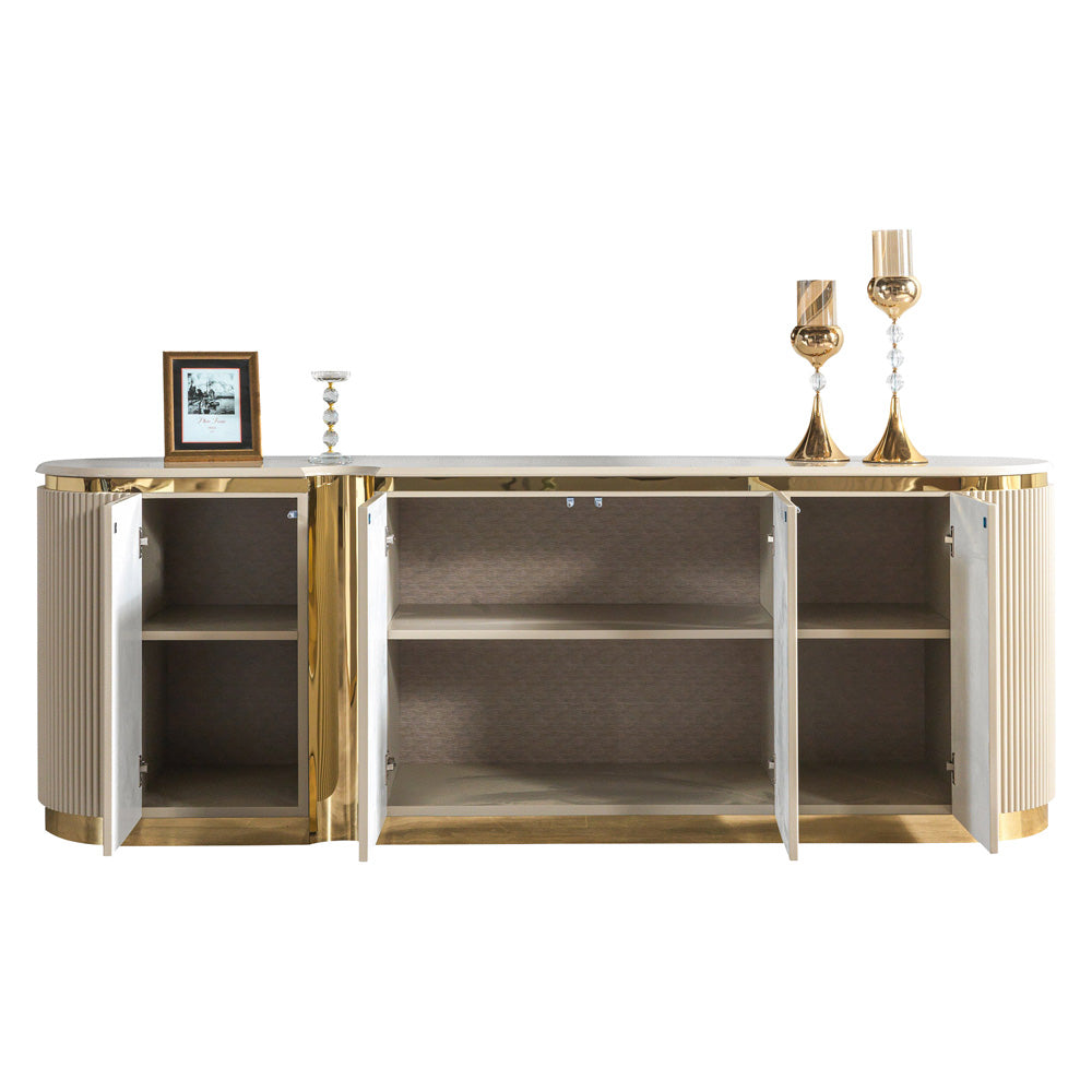 Nova - Milena Dining Server in Ivory