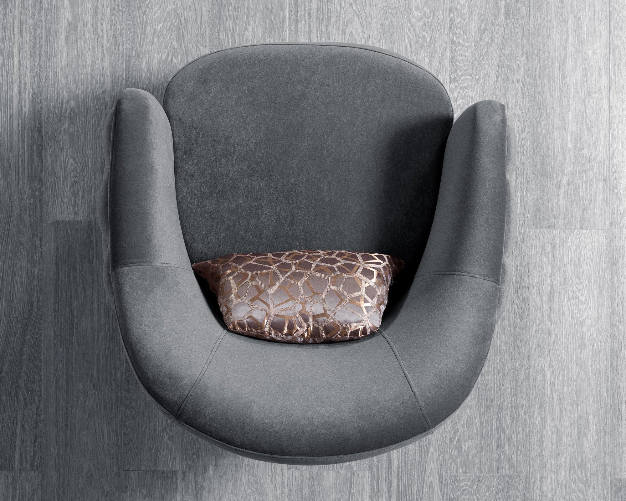 Nova - Victoria Gray Velvet Sofa 99" & Loveseat 79"