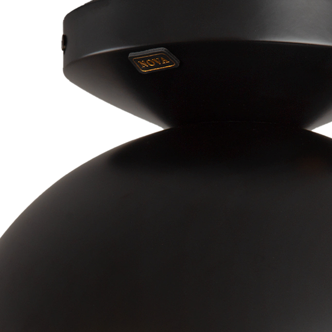 Nova Of CA - Luna Bella Flush Mount Ceiling Light Brass/Matte Black/Gold Leaf