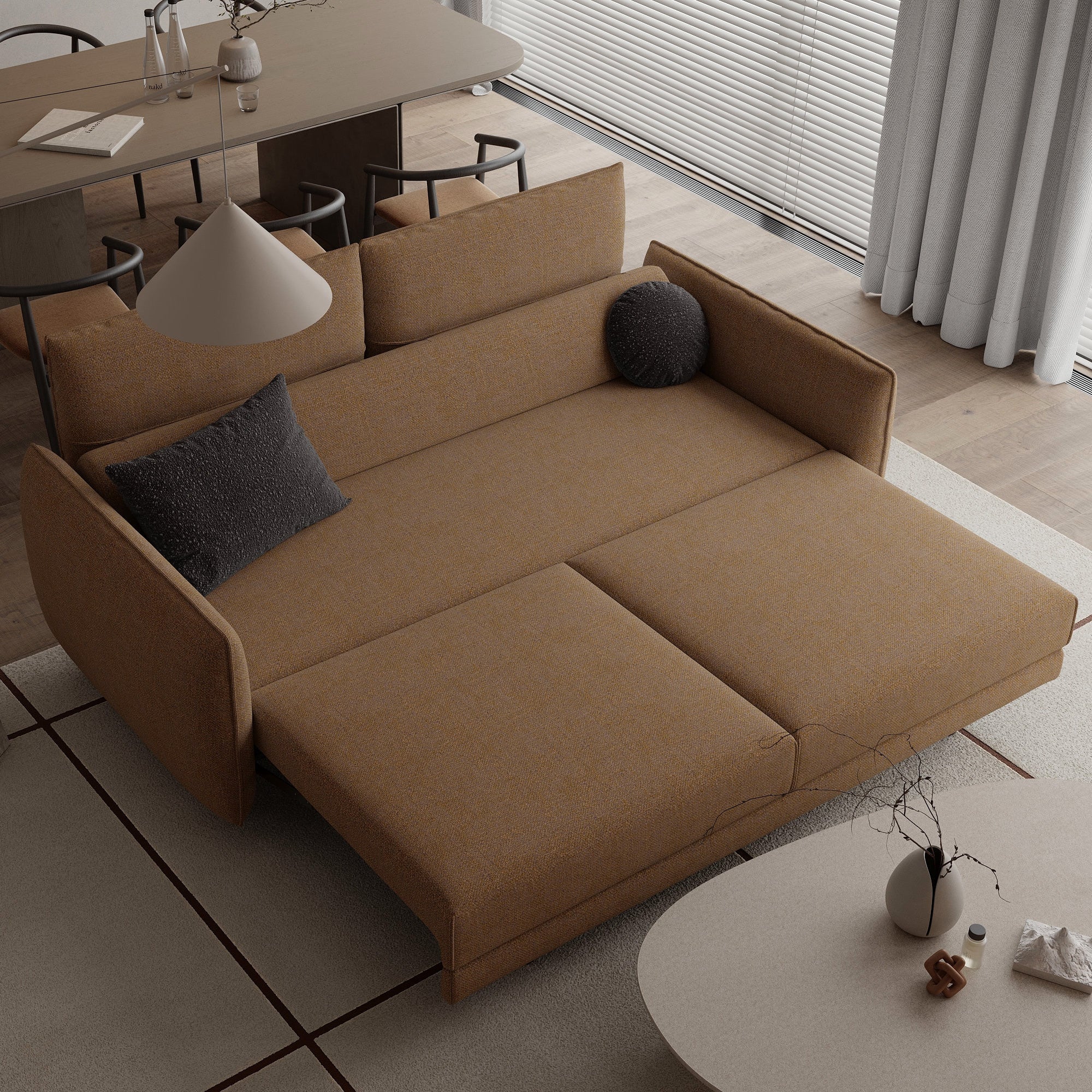 ROSHE - Airy Straight Sofa