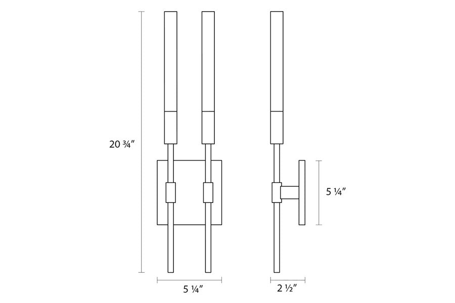 Sonneman - Wands LED Sconce