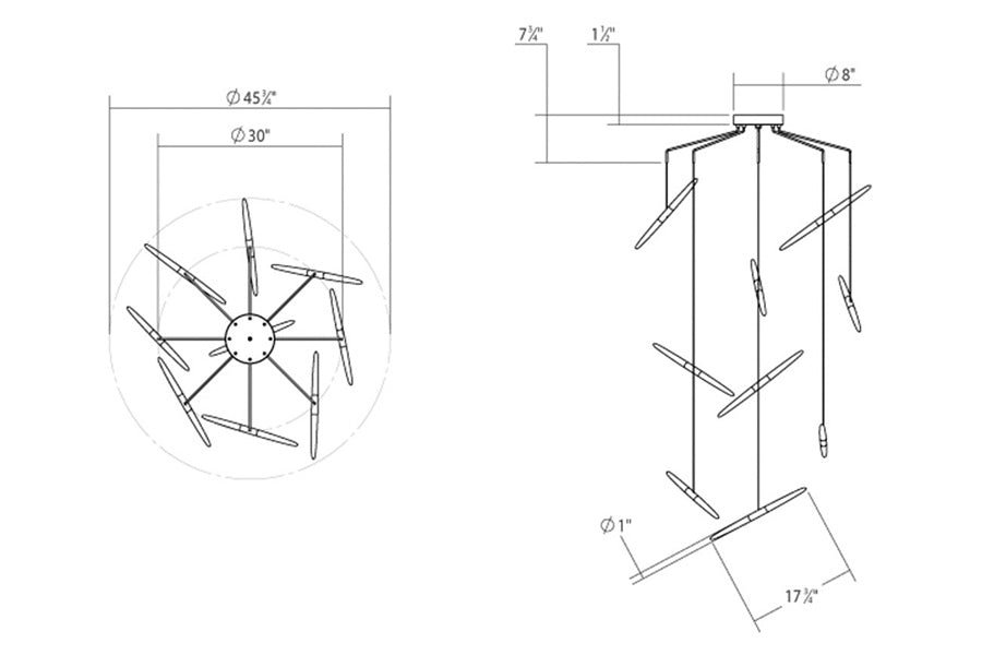 Sonneman - Ballet LED Chandelier