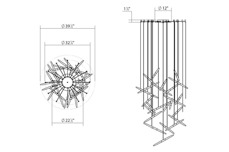 Sonneman - Ballet LED Chandelier