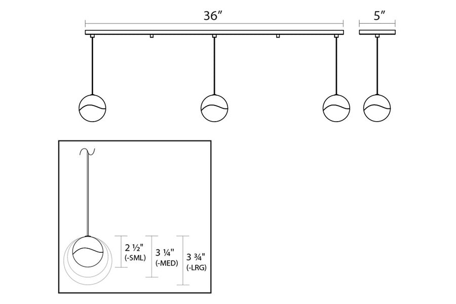 Sonneman - Grapes LED Chandelier