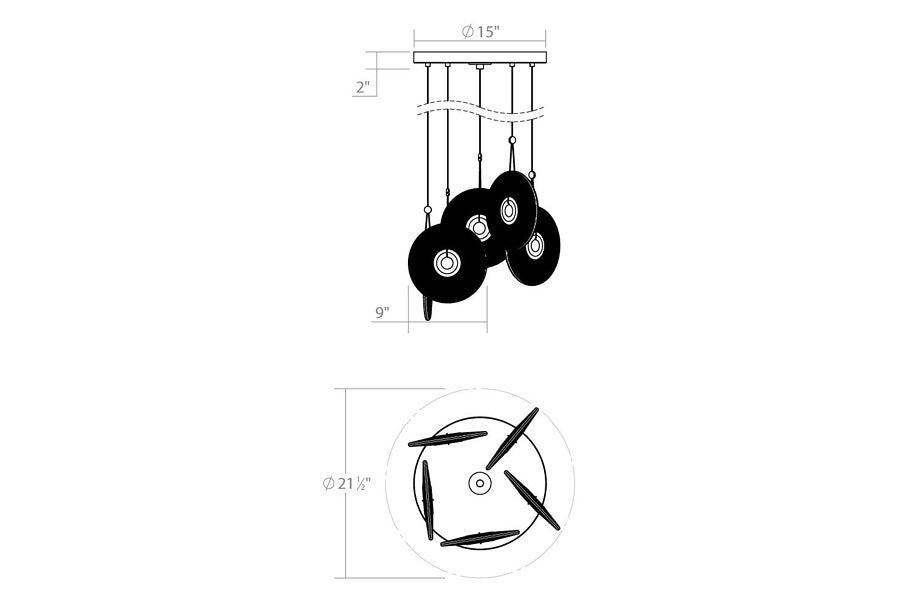 Sonneman - Meclisse LED Chandelier