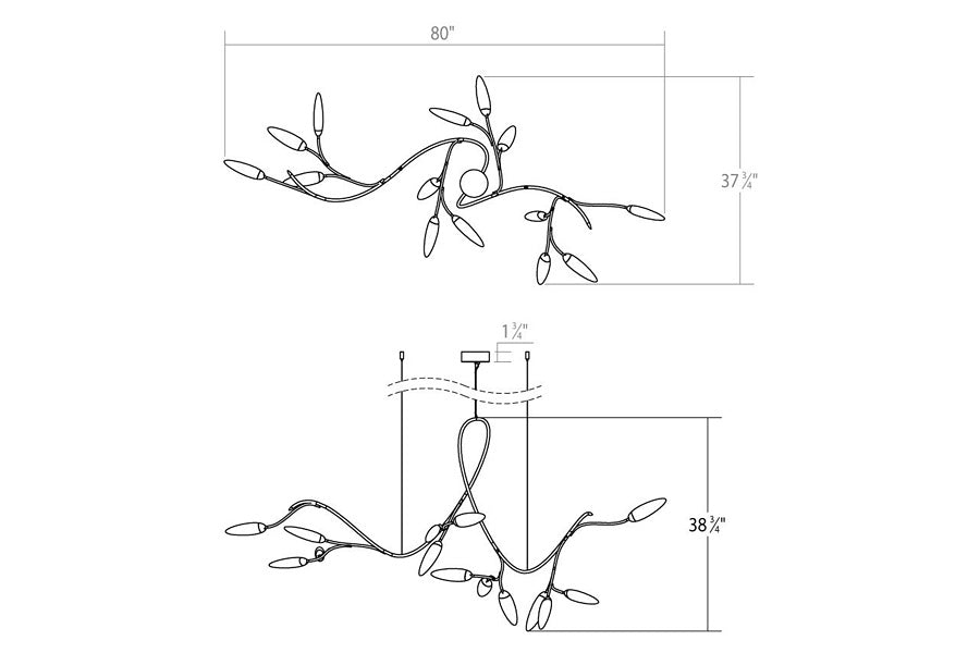 Sonneman - Vines LED Chandelier