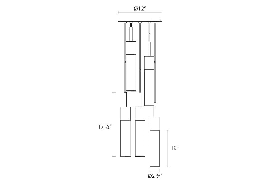 Sonneman - Urban Edge Chandelier
