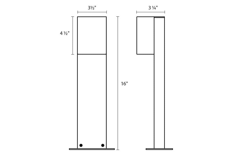 Sonneman - Box LED Bollard