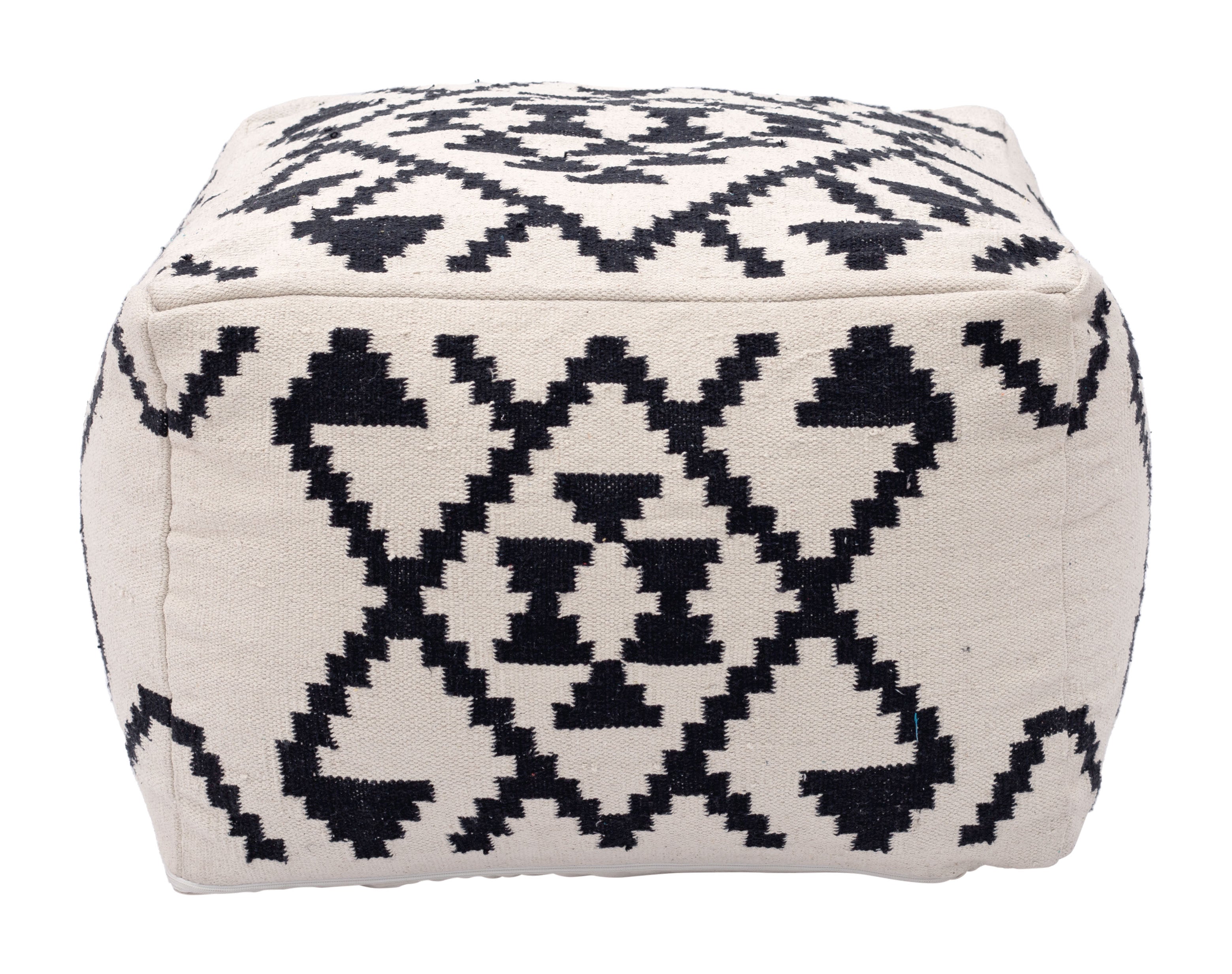 ZUO - Lizardo Ottoman in Beige/Black