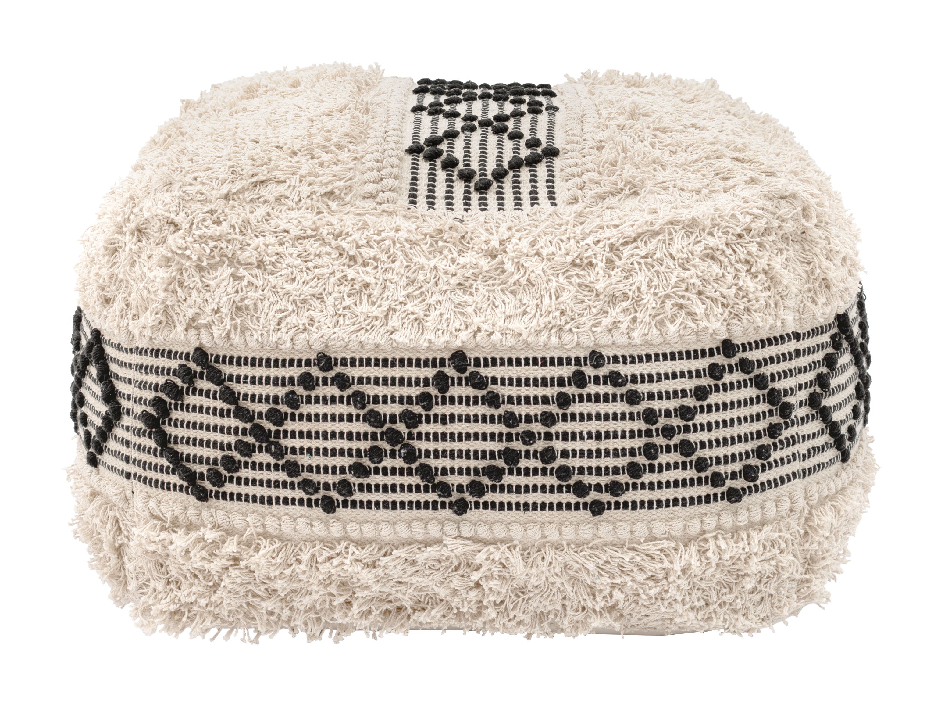 ZUO - Pisco Ottoman in Beige/Black