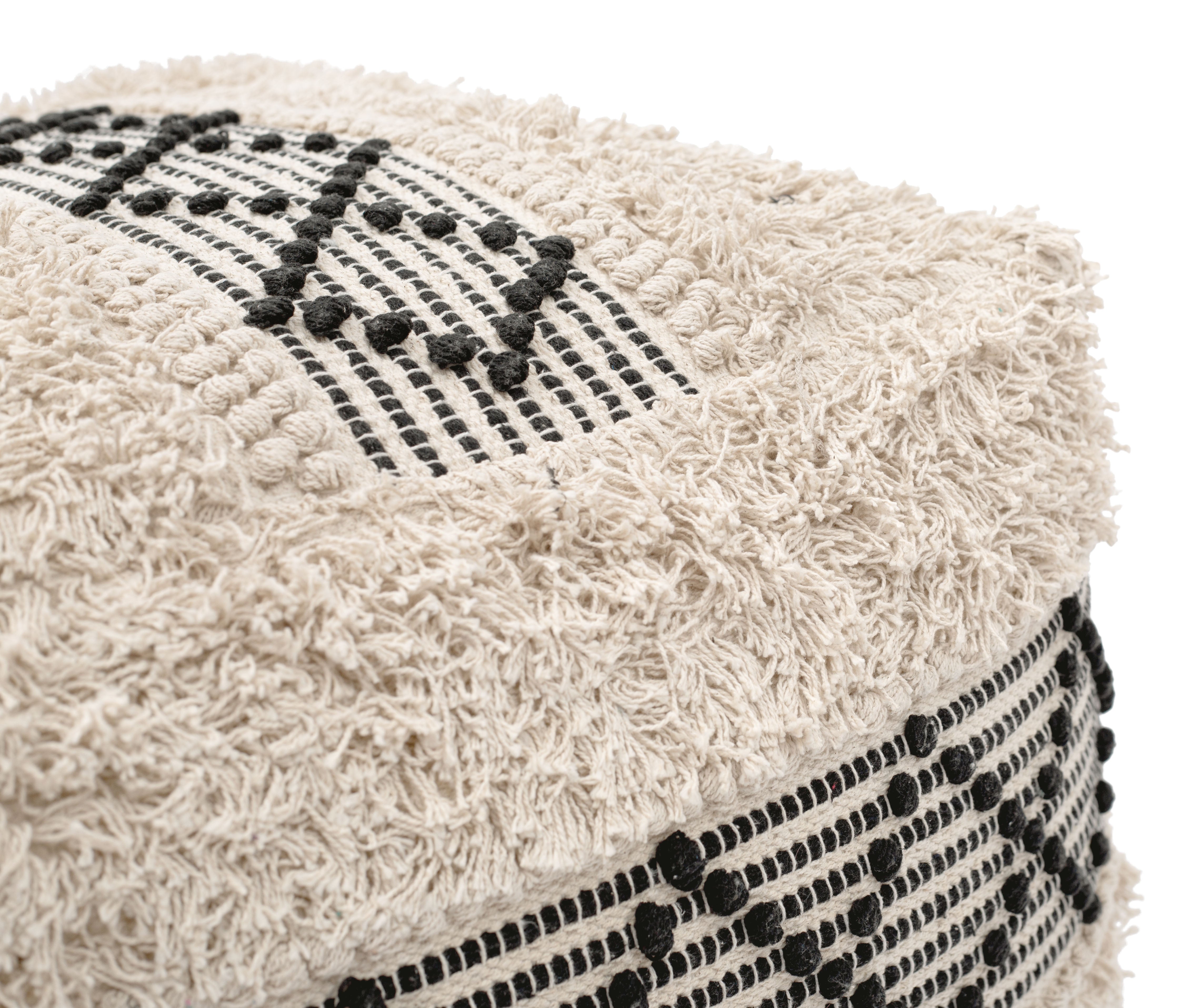 ZUO - Pisco Ottoman in Beige/Black
