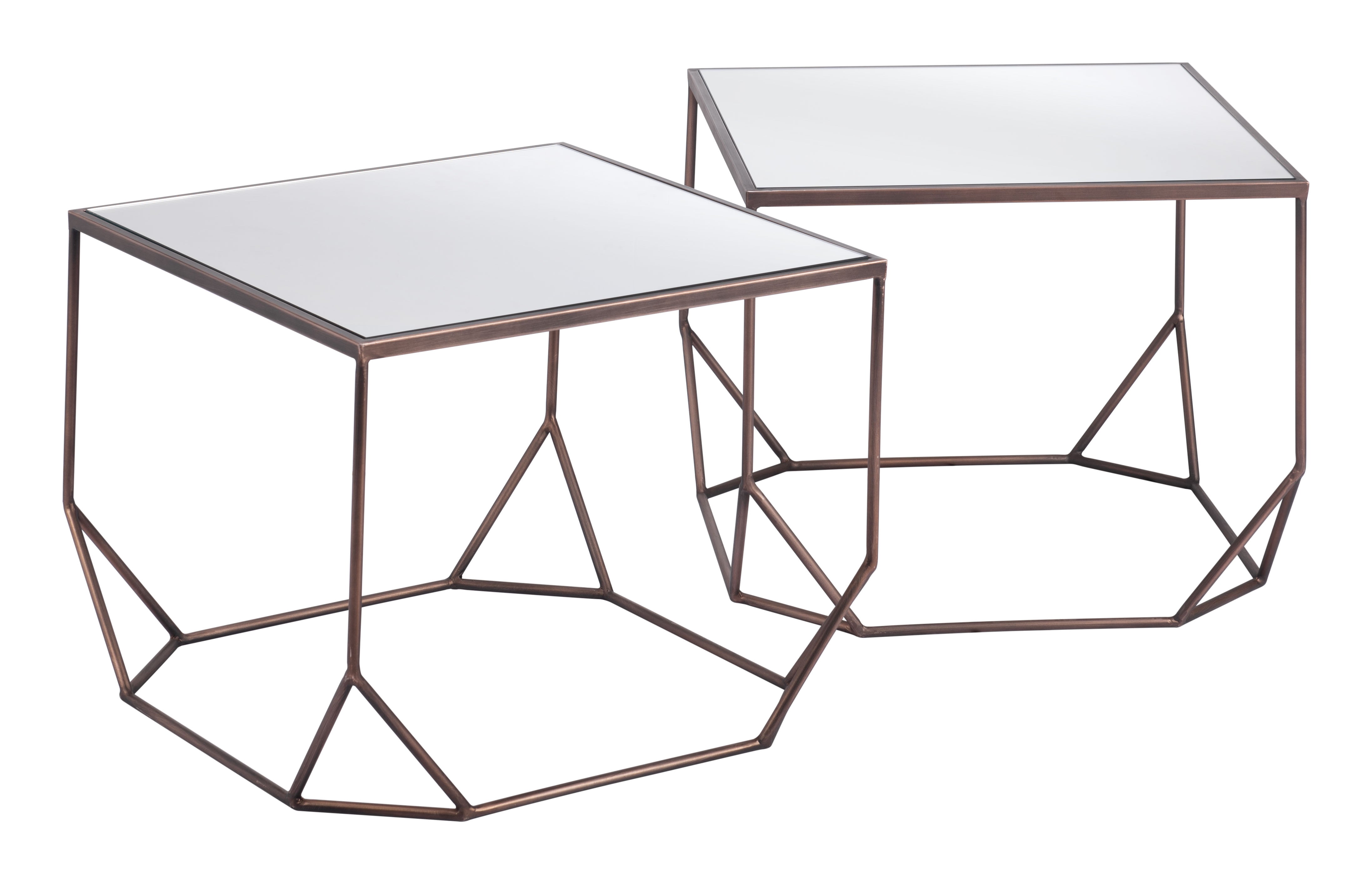 ZUO - Arzon Coffee Table Set (2-Piece) in Bronze