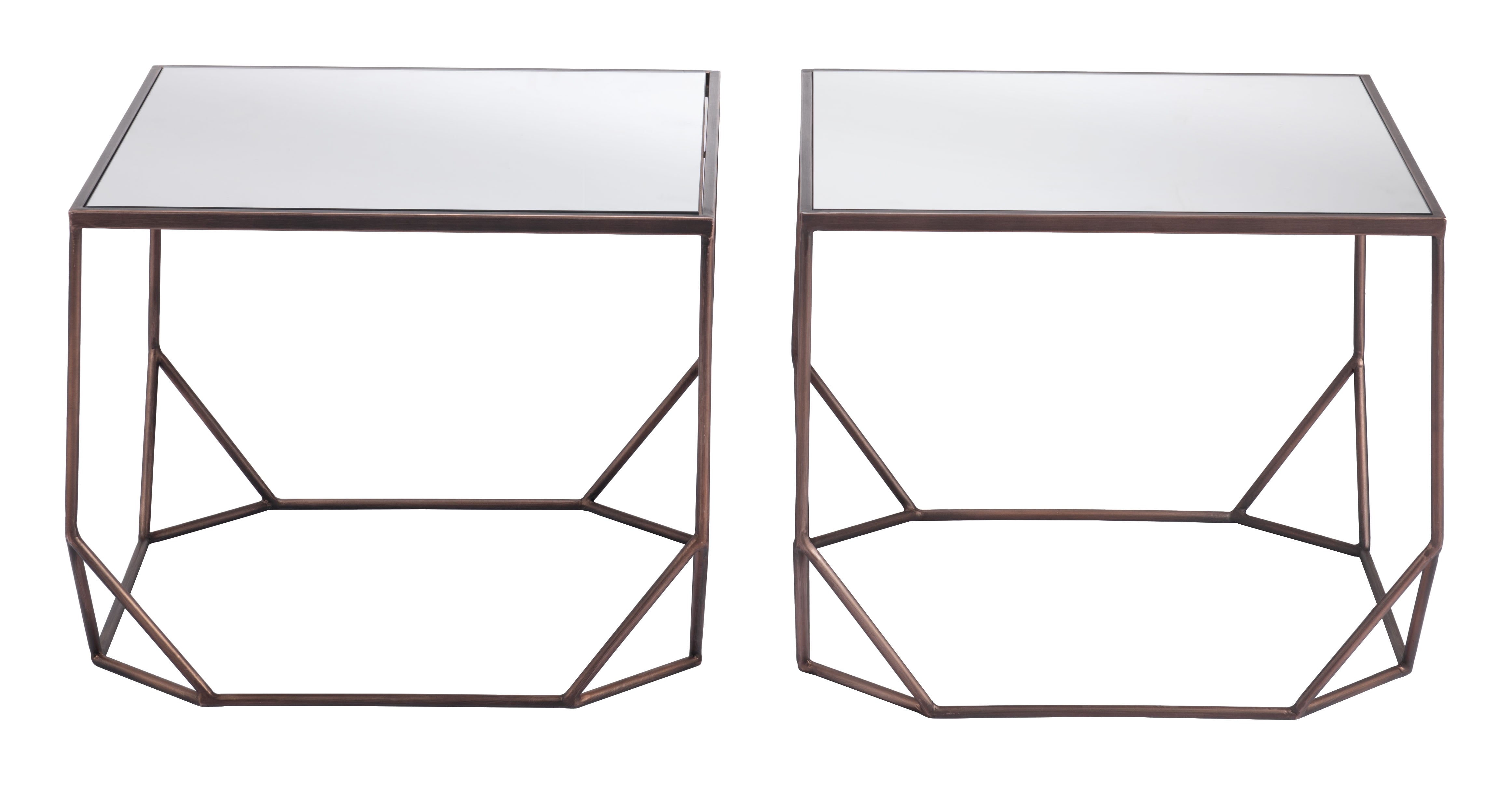 ZUO - Arzon Coffee Table Set (2-Piece) in Bronze