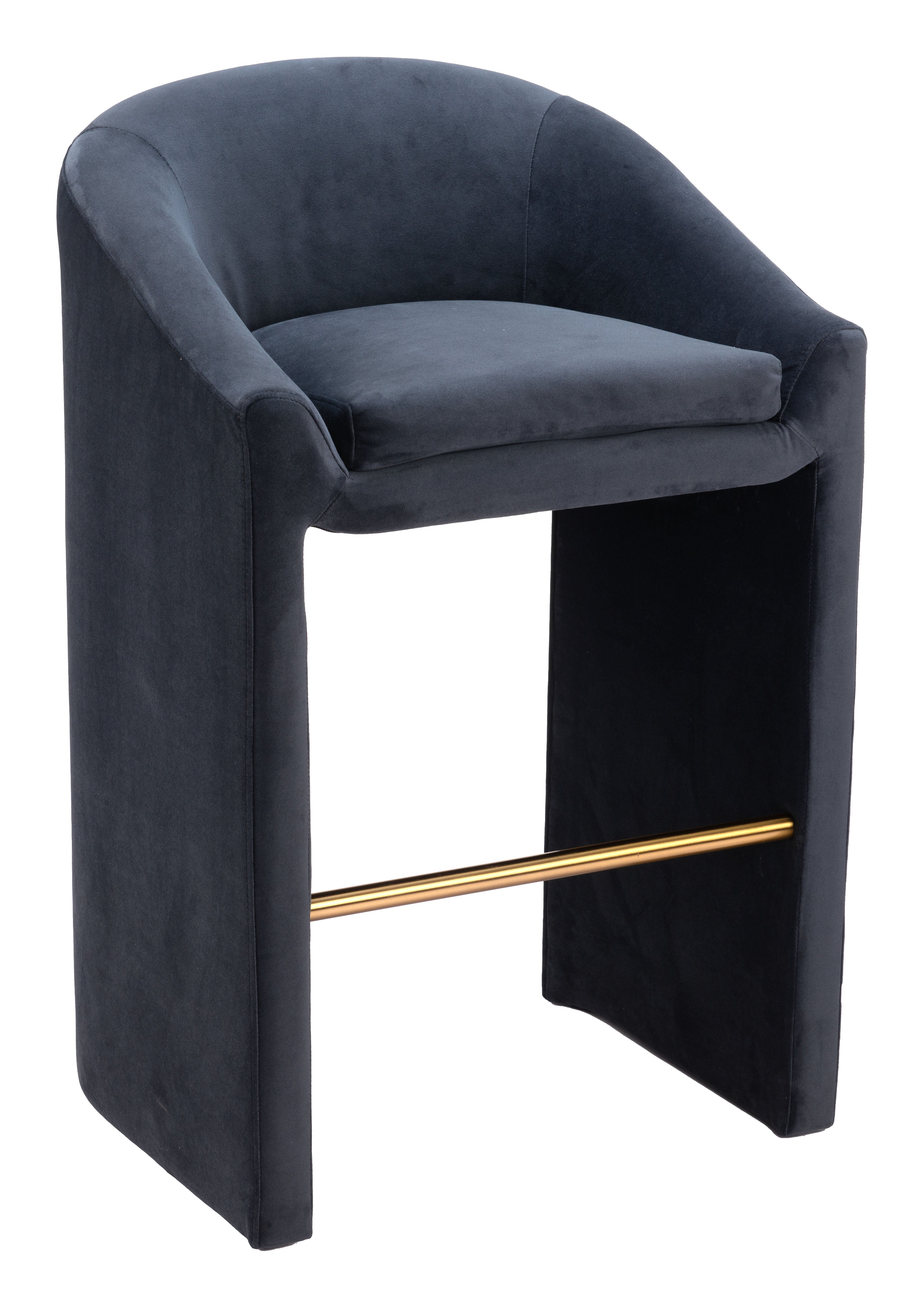 ZUO - Emas Barstool in Midnight Gray