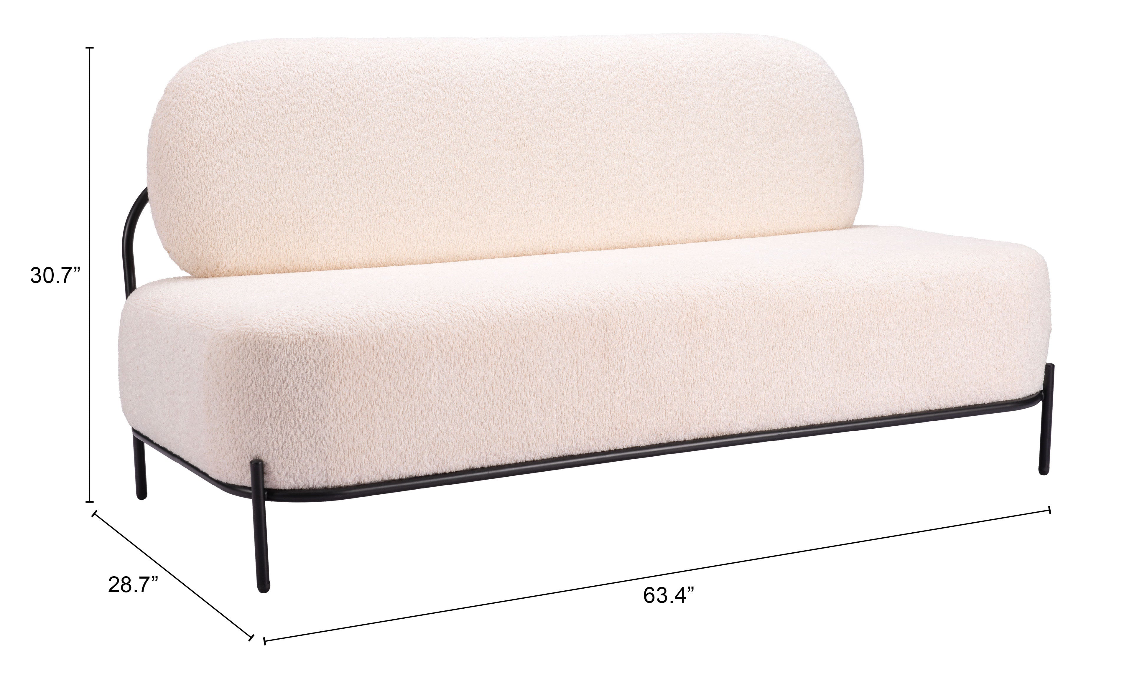 ZUO - Arendal Sofa in Vanilla