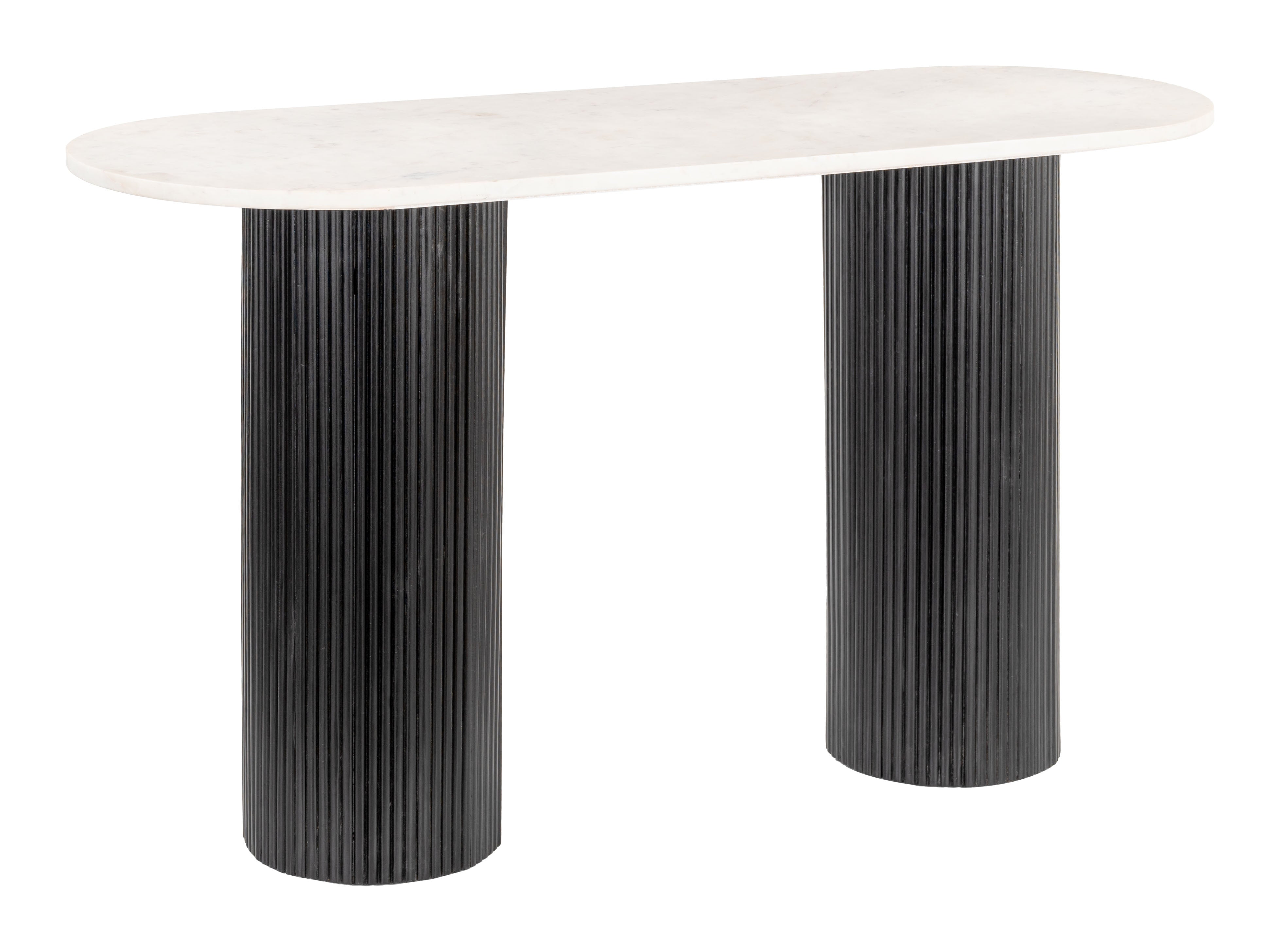 ZUO - Izola Console Table in White/Black