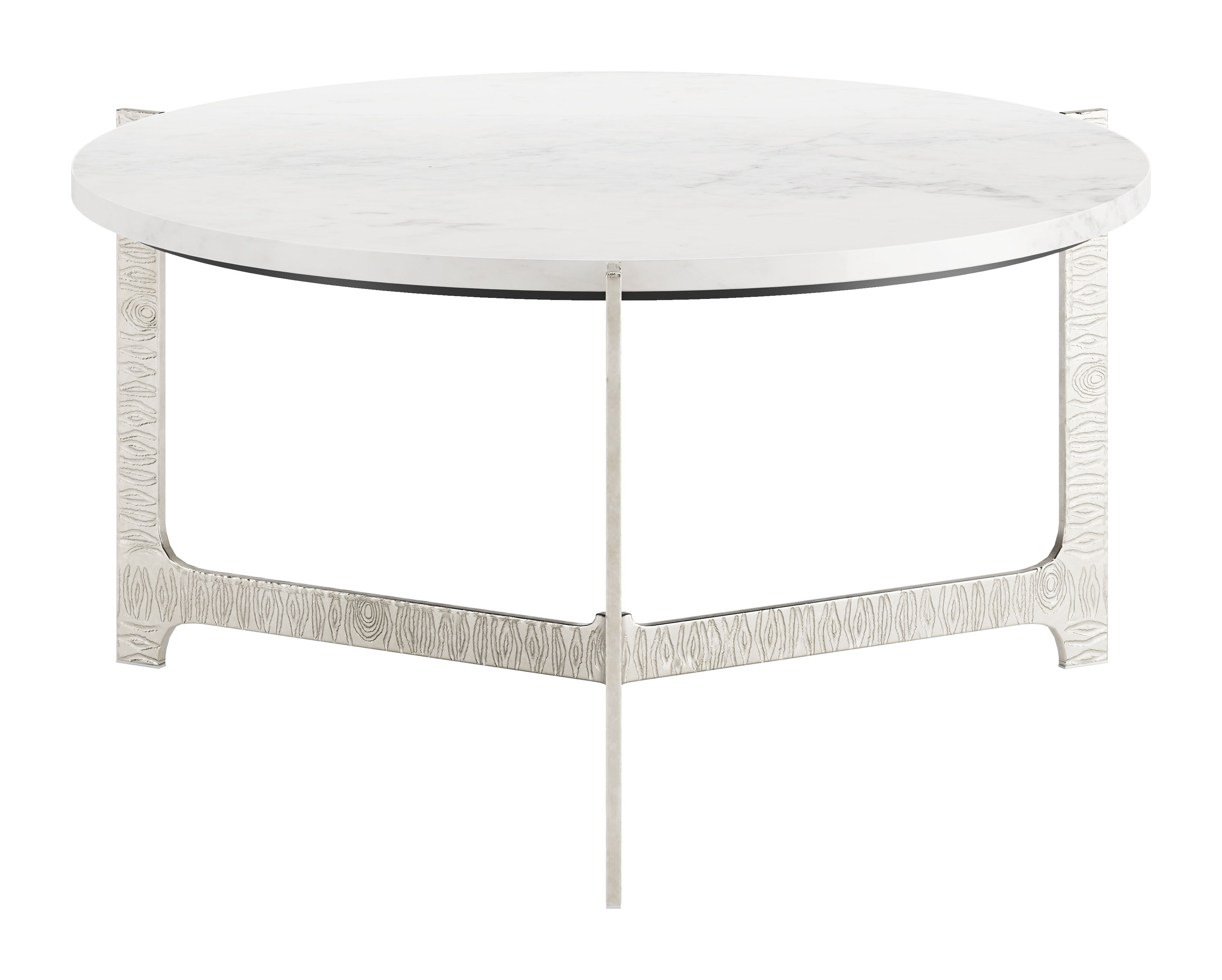 ZUO - Barmas Coffee Table in White/Silver