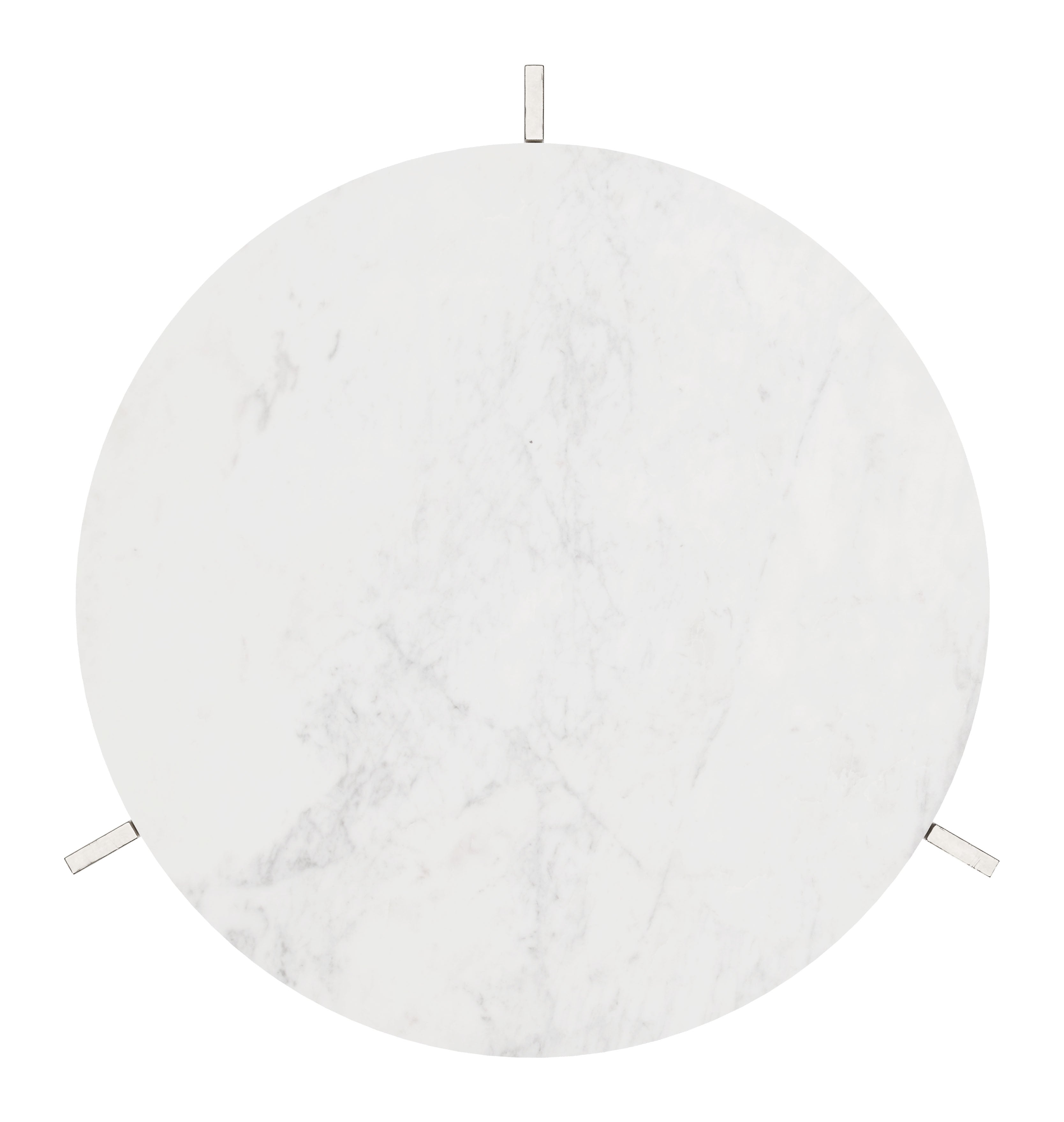 ZUO - Barmas Side Table in White/Silver