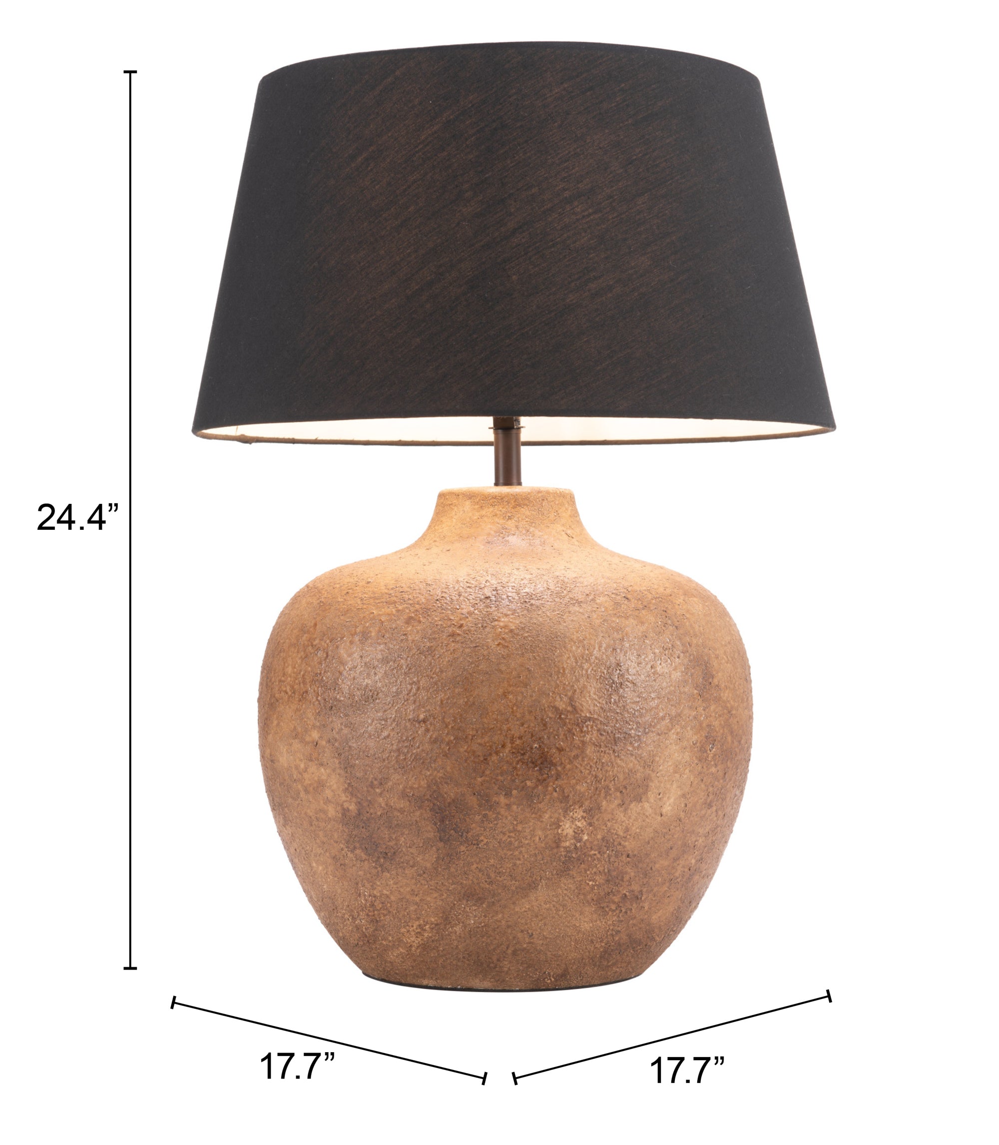 ZUO - Basil Table Lamp in Black