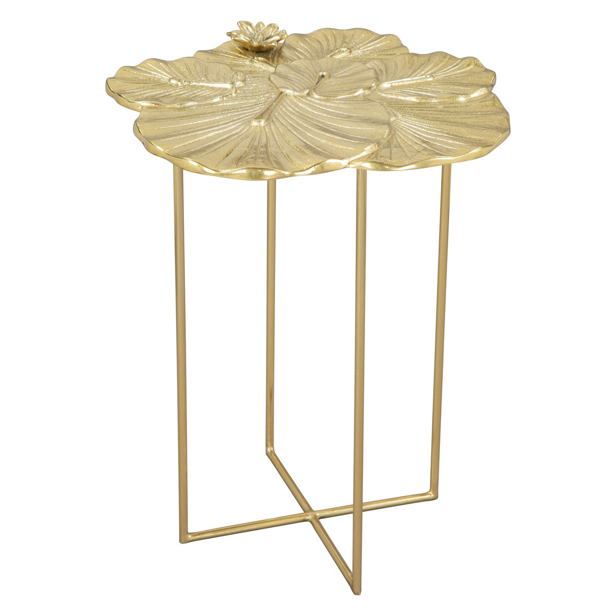 ZUO - Lotus Side Table in Gold