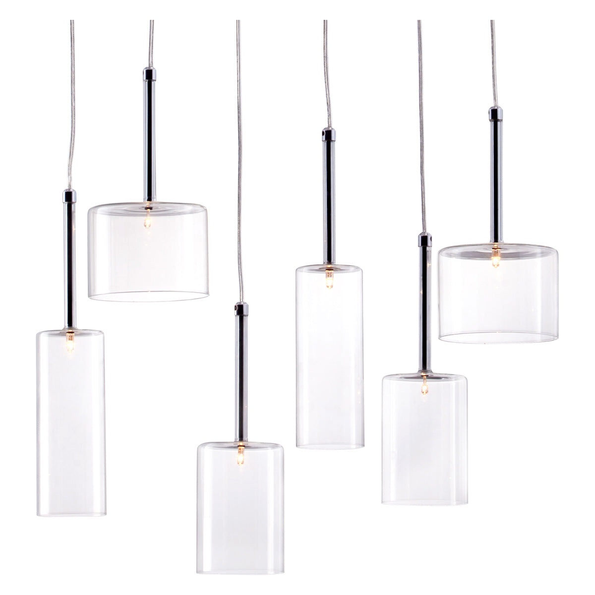 ZUO - Hale Ceiling Lamp in Clear