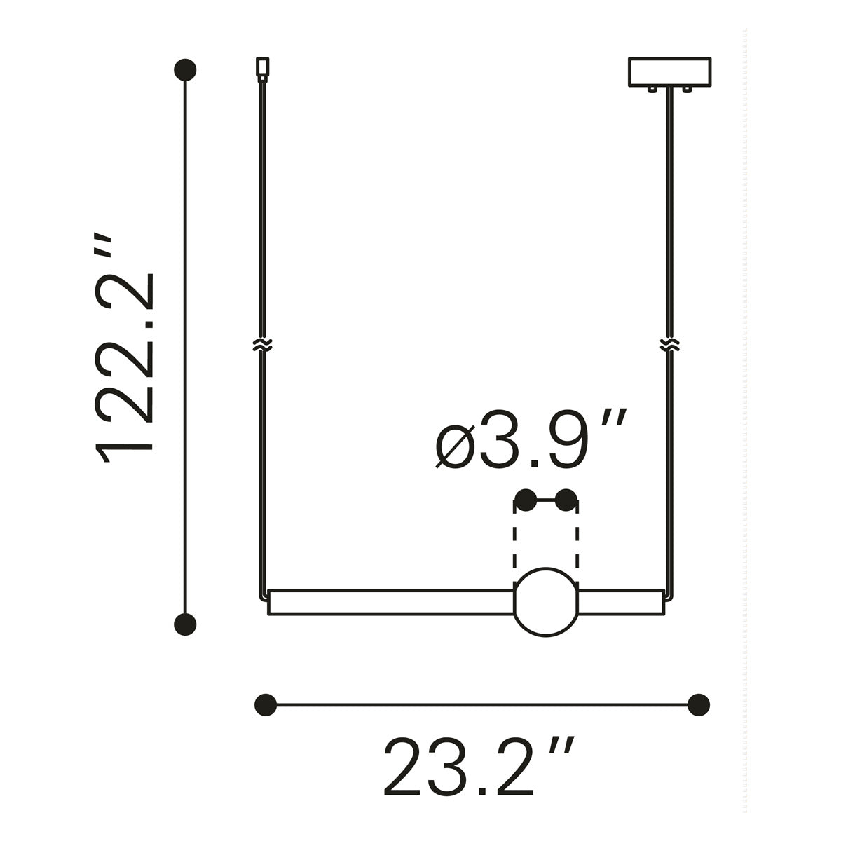 ZUO - Adeo Ceiling Lamp in Brass