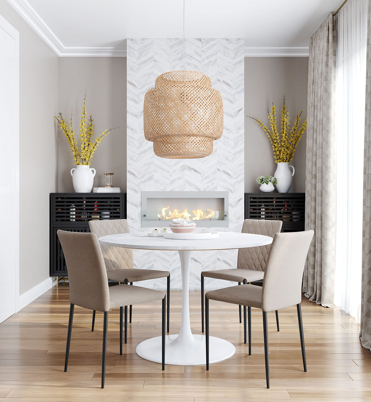 ZUO - Finch Ceiling Lamp in Natural