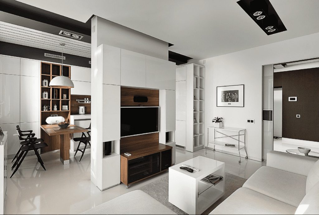 Zoning: how to divide the living room and dining room