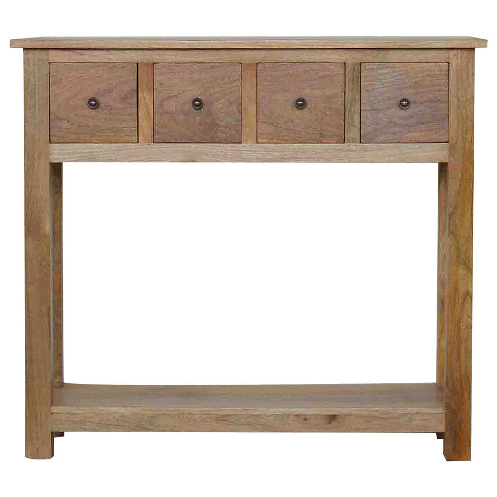 Artisan - Country Console with 4 Drawer in Oak-Ish