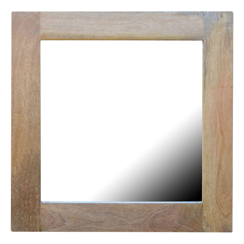 Artisan - Square Wooden Frame with Mirror in Oak-Ish