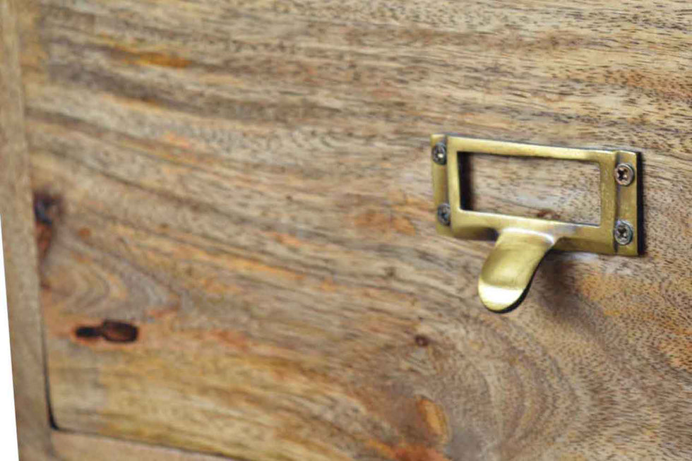 Artisan - Brass Metal Slot Nightstand