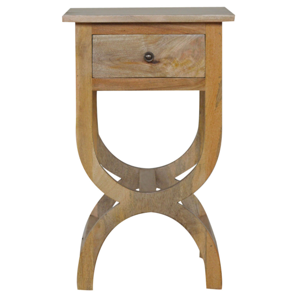 Artisan - Serpentine Nightstand in Oak-Ish