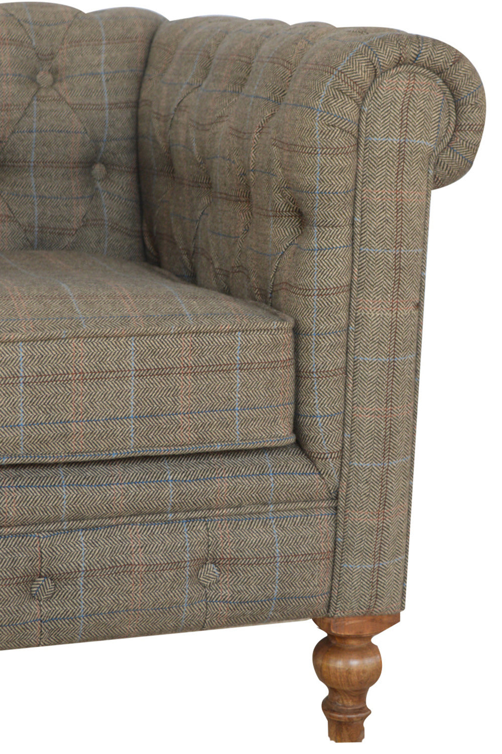 Artisan - Chesterfield Armchair in Multi Tweed