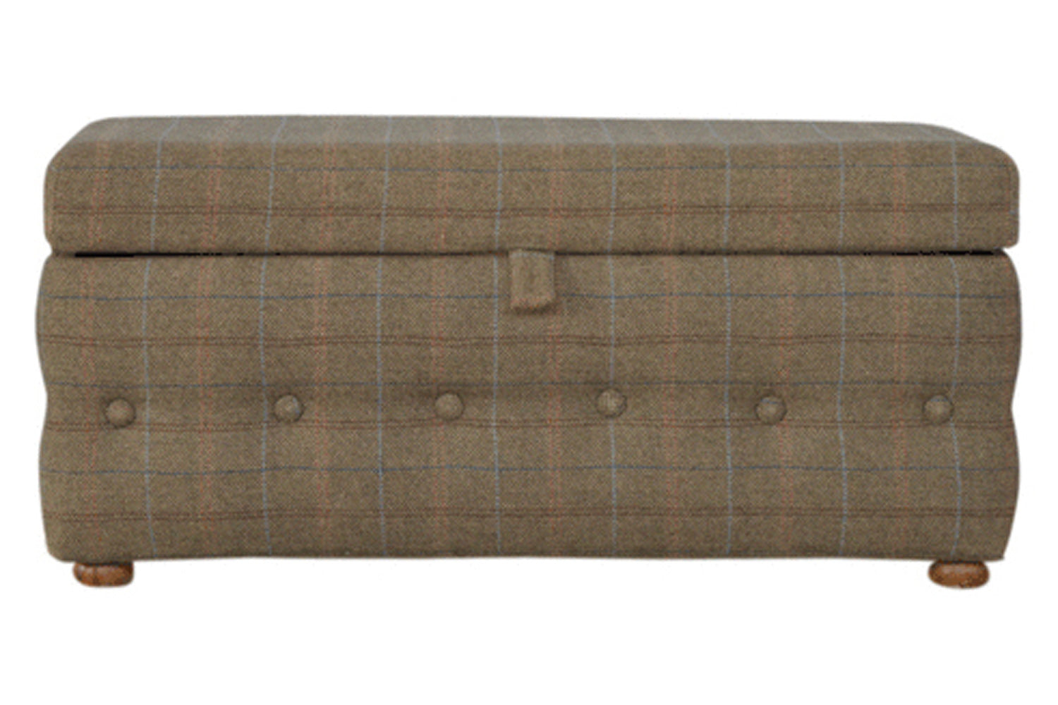Artisan - Multi Tweed Deep Button Footstool