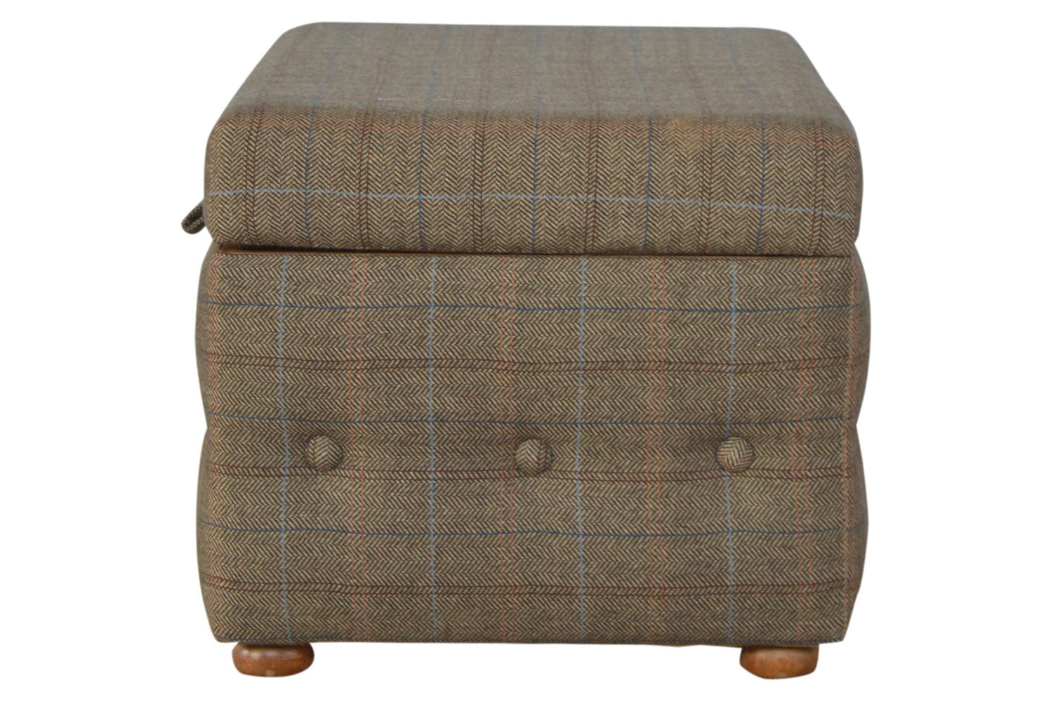 Artisan - Multi Tweed Deep Button Footstool